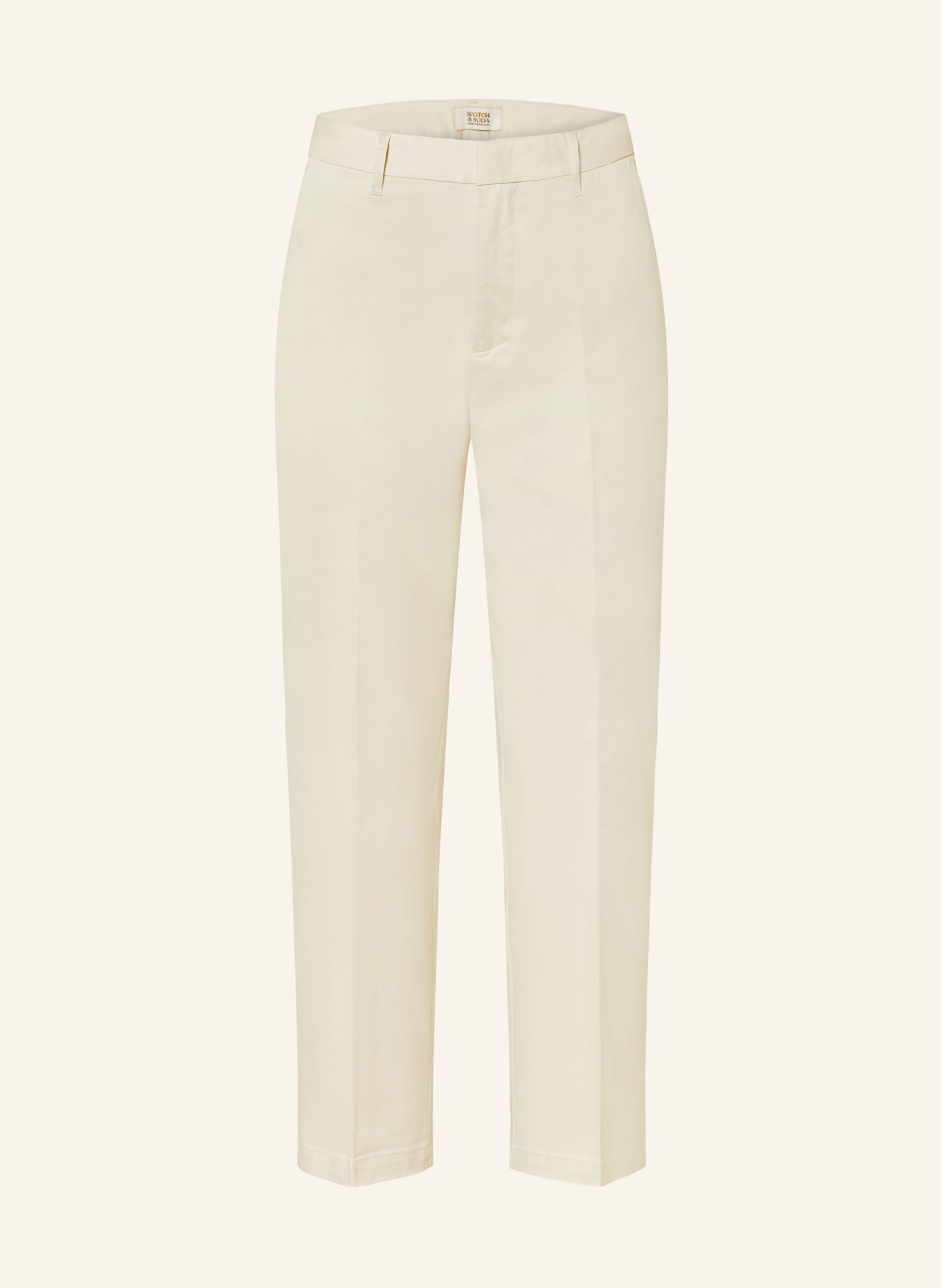SCOTCH & SODA 7/8 trousers ABOTT, Color: ECRU (Image 1)