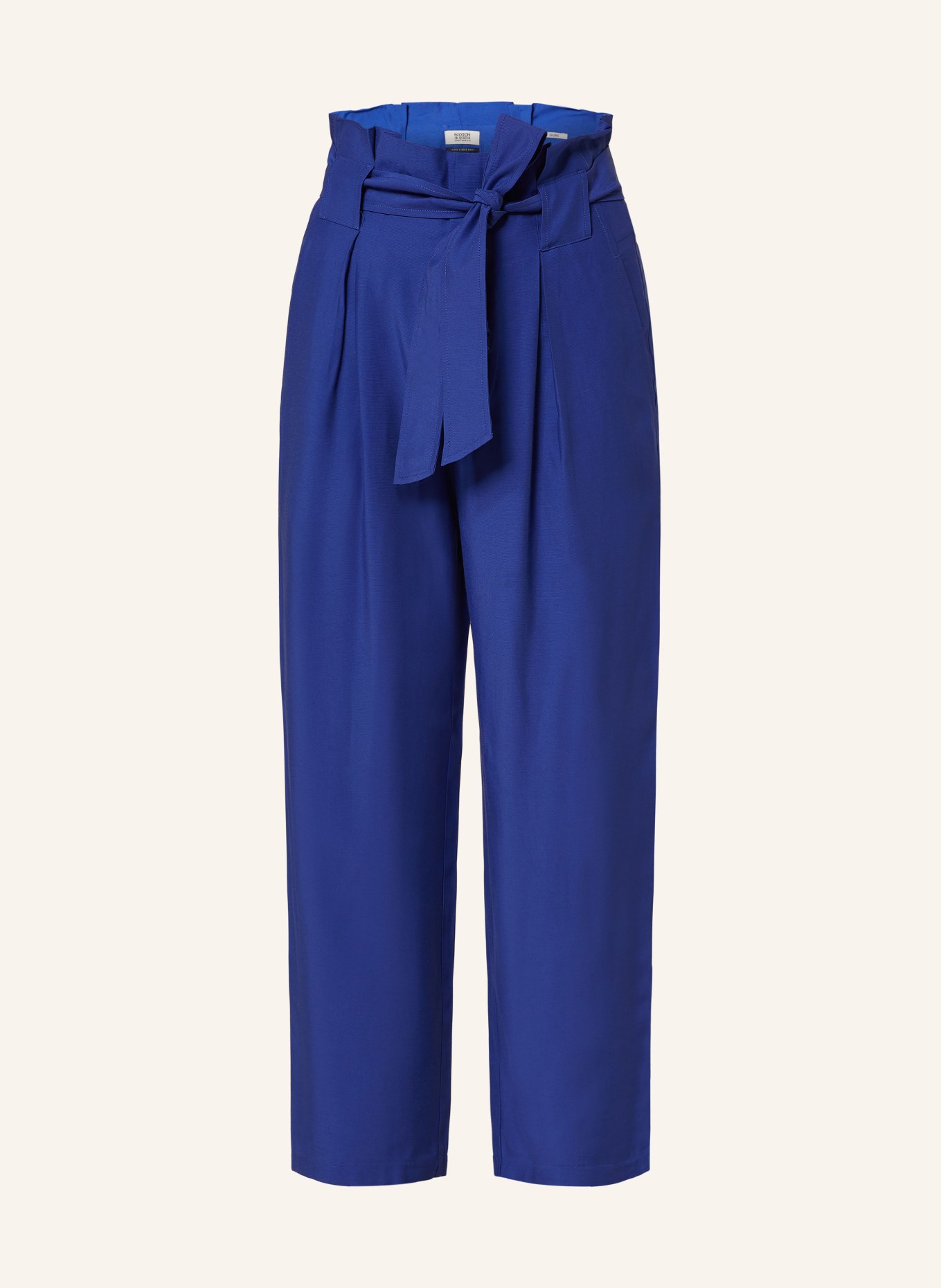 SCOTCH & SODA Paper bag trousers DAISY, Color: BLUE (Image 1)