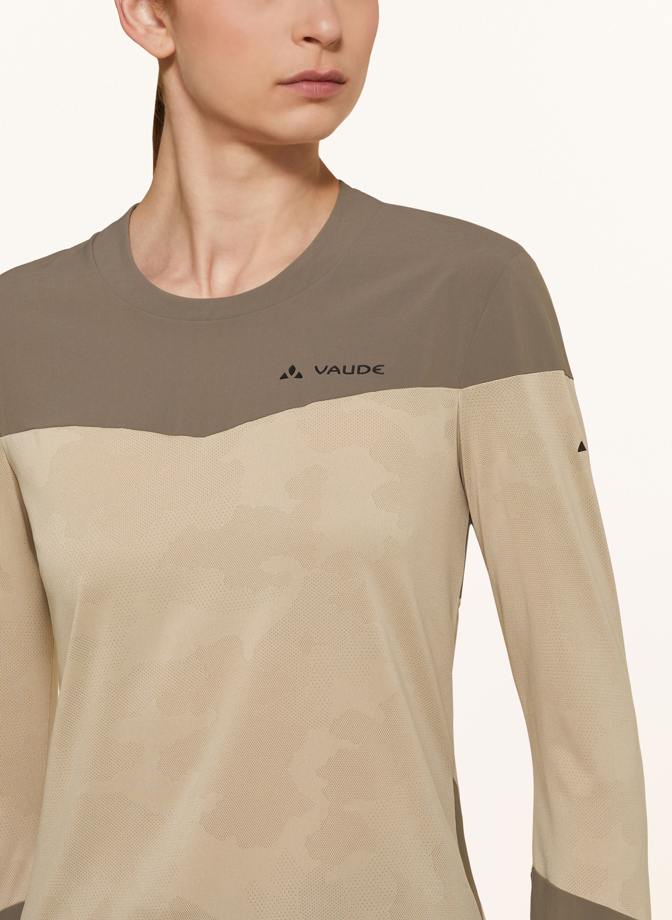 VAUDE Cycling shirt MOAB, Color: LIGHT BROWN/ GRAY (Image 4)