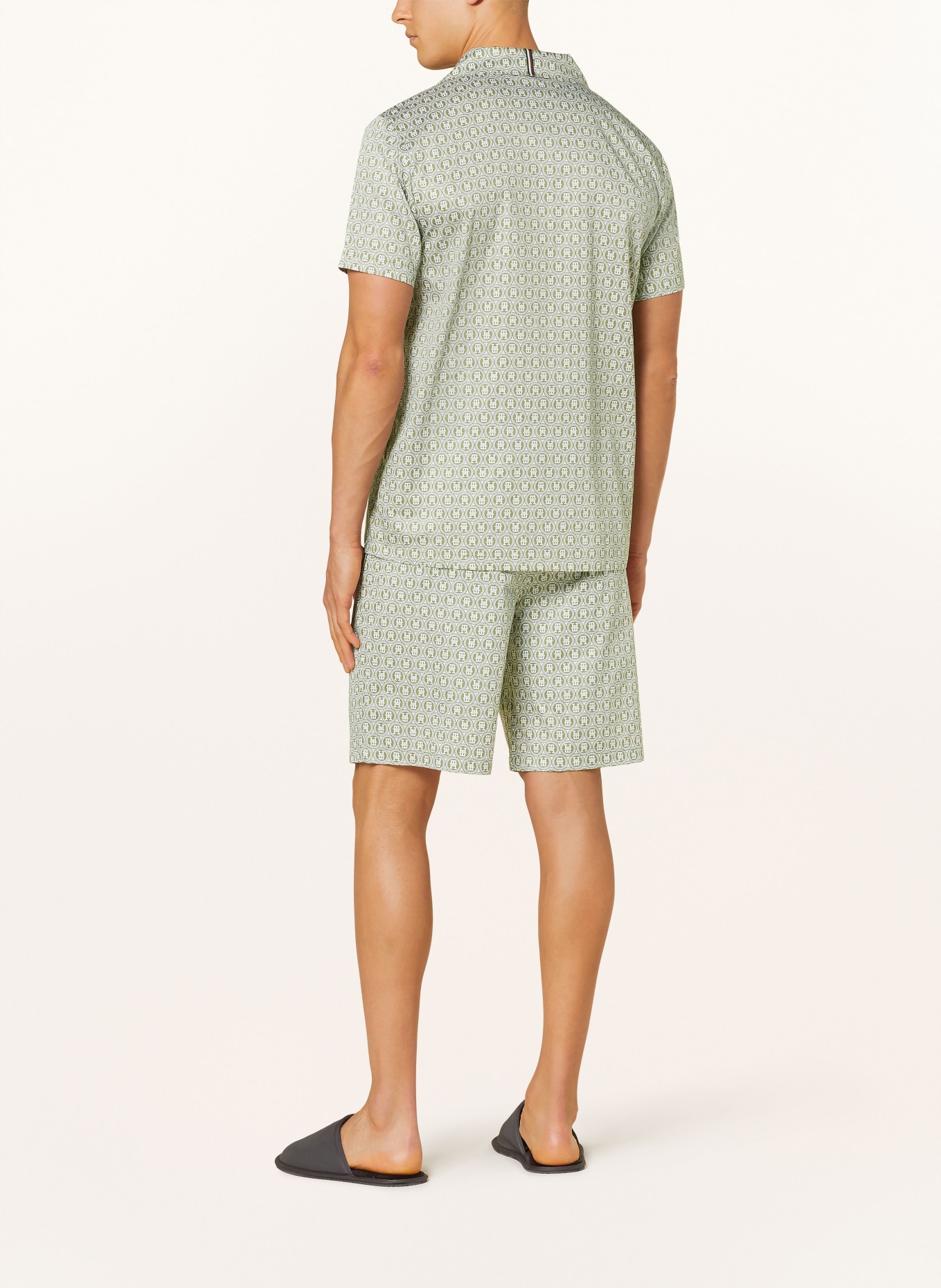 TOMMY HILFIGER Pajama shirt, Color: OLIVE/ WHITE (Image 3)