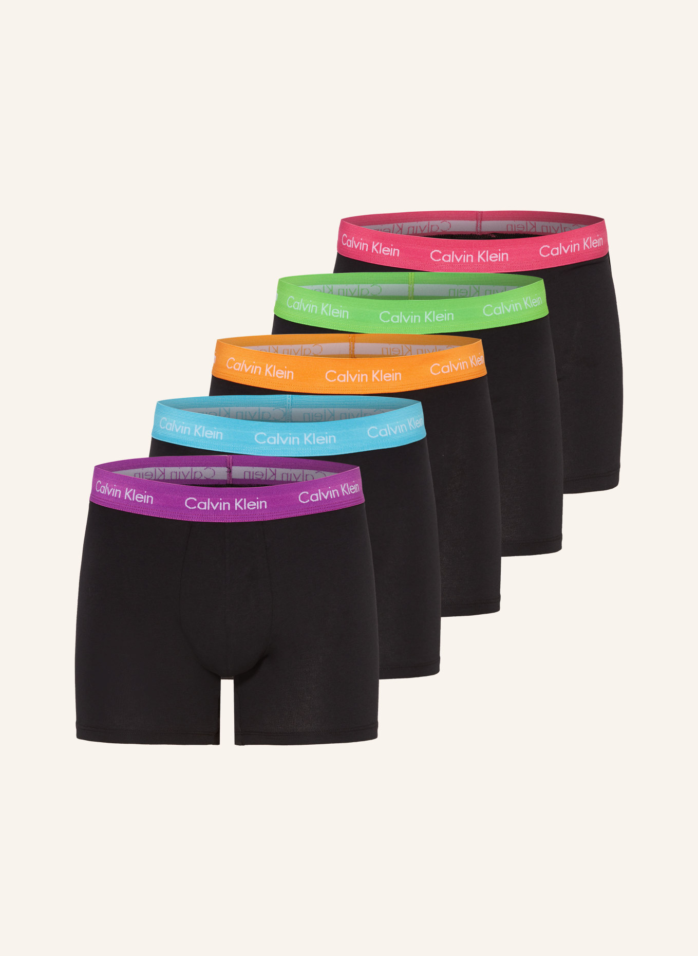 Calvin Klein 5er-Pack Boxershorts, Farbe: SCHWARZ (Bild 1)
