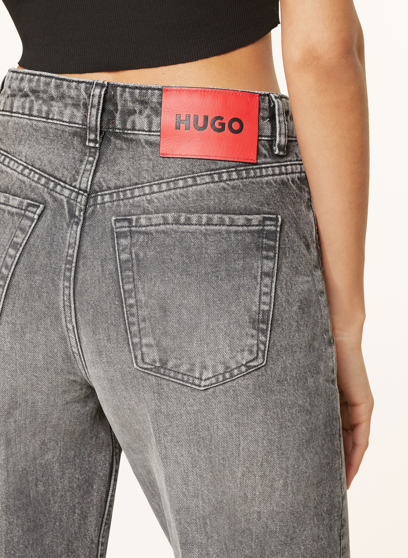 HUGO Straight Jeans, Farbe: 028 DARK GREY (Bild 6)