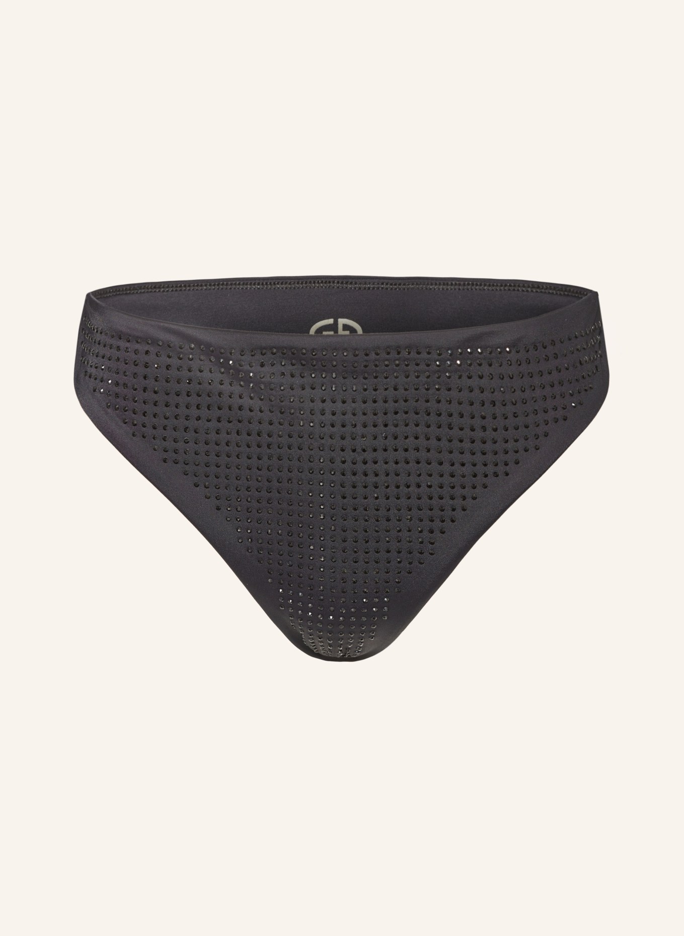 GOLDBERGH Basic bikini bottoms BLING with decorative gems, Color: BLACK (Image 1)