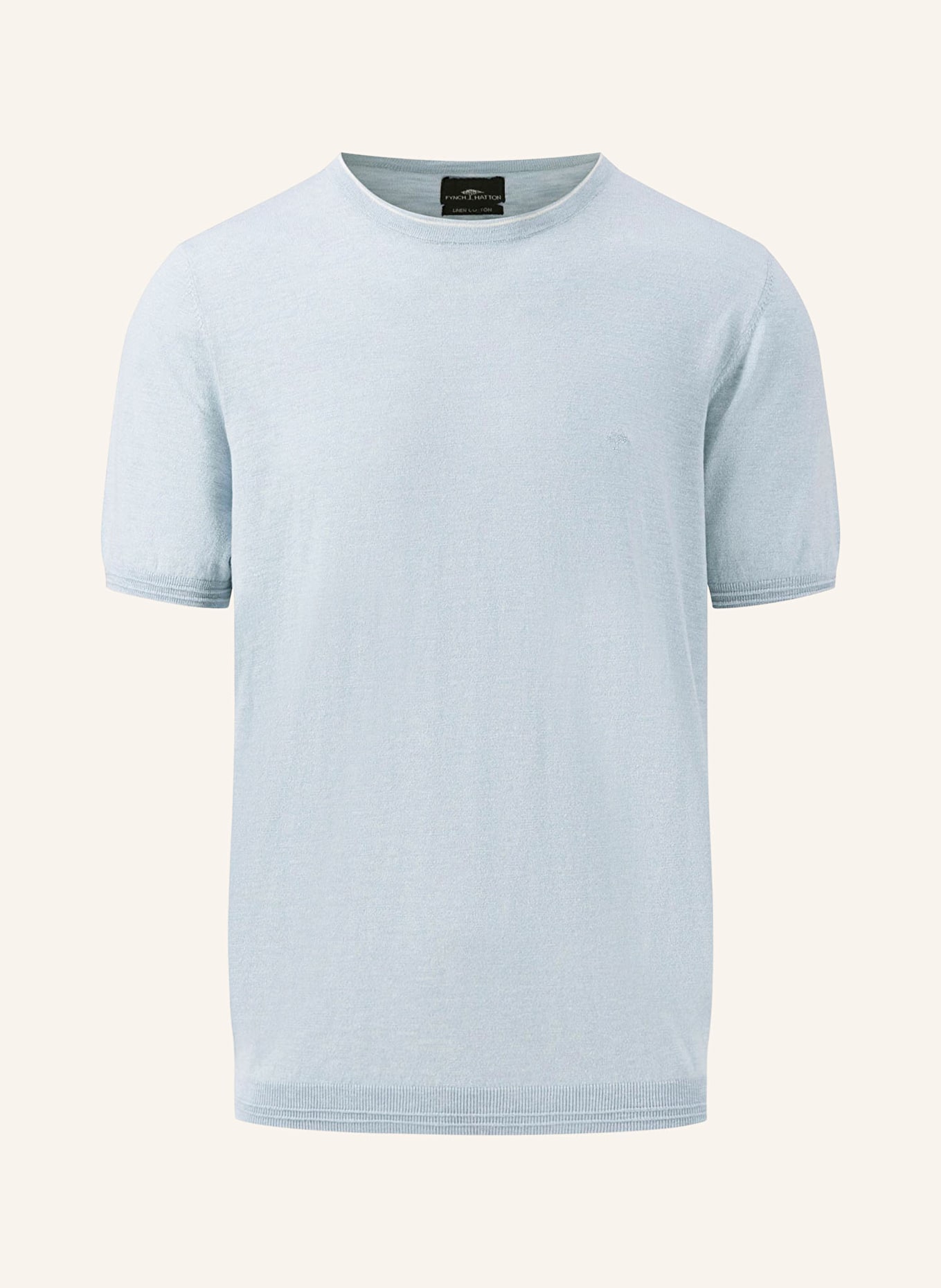 FYNCH-HATTON Strickshirt, Farbe: HELLBLAU (Bild 1)