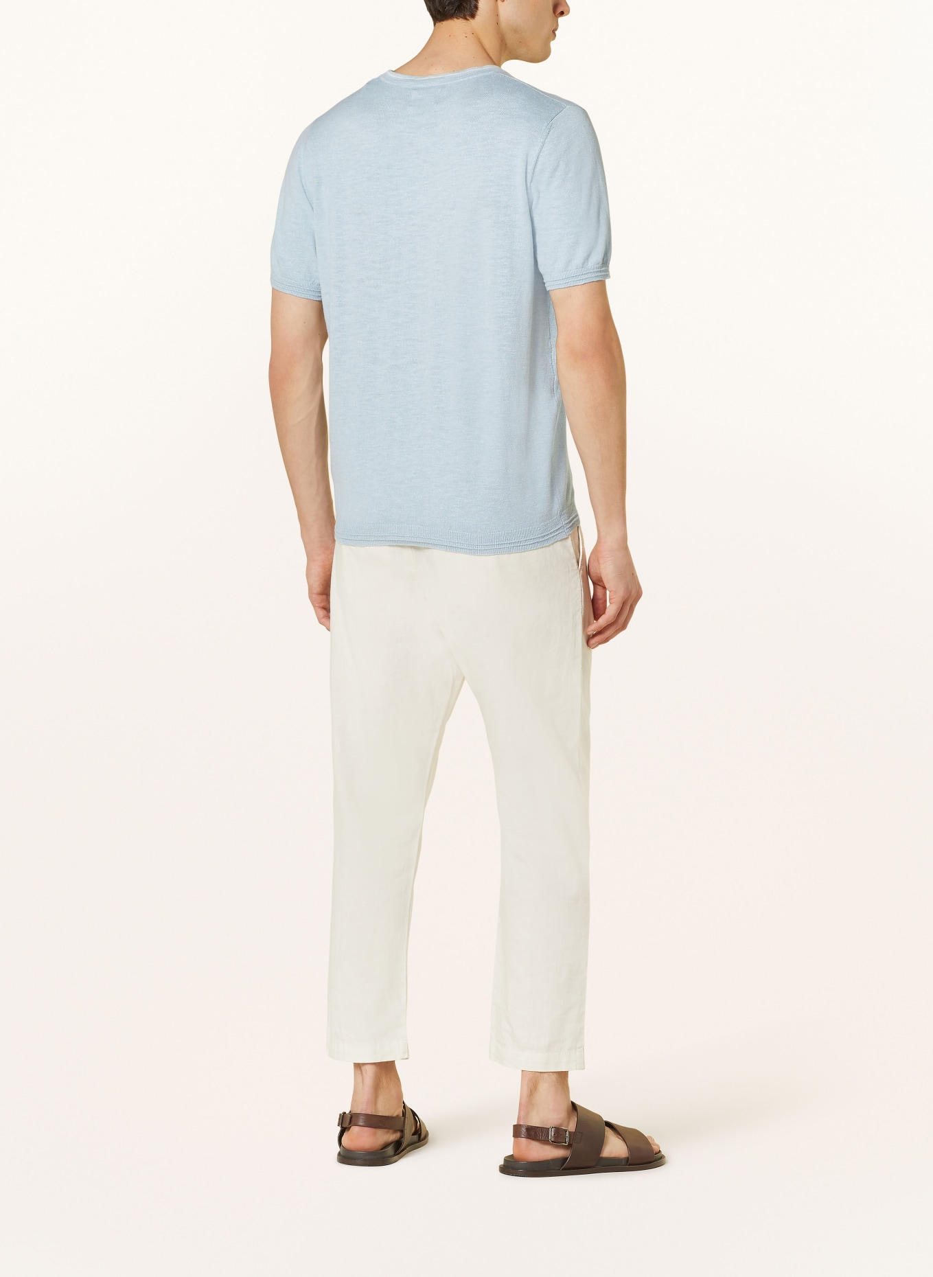 FYNCH-HATTON Knit shirt, Color: LIGHT BLUE (Image 3)