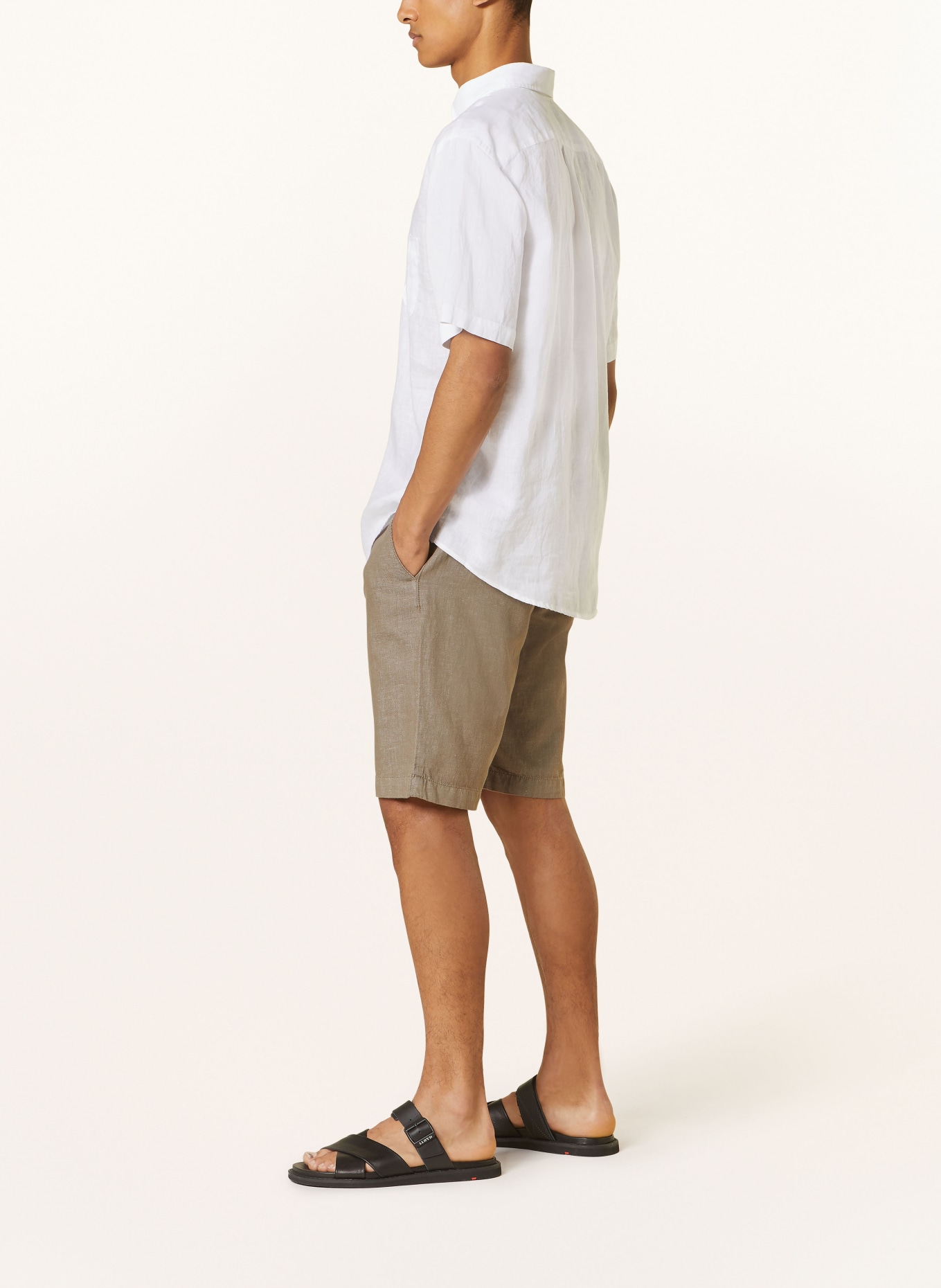 FYNCH-HATTON Shorts COLI regular fit, Color: OLIVE (Image 4)
