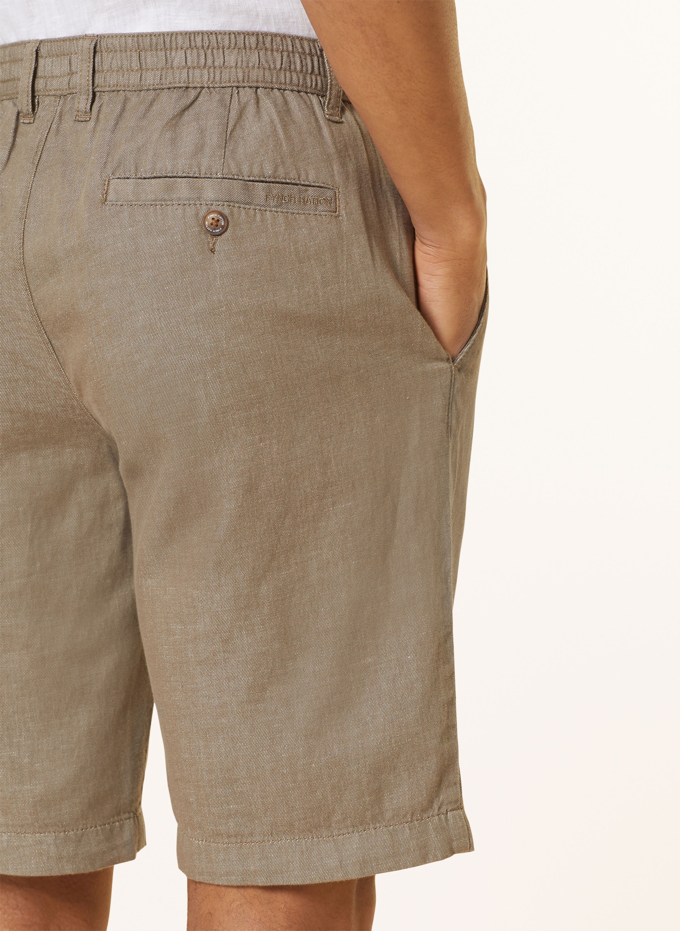 FYNCH-HATTON Shorts COLI regular fit, Color: OLIVE (Image 6)
