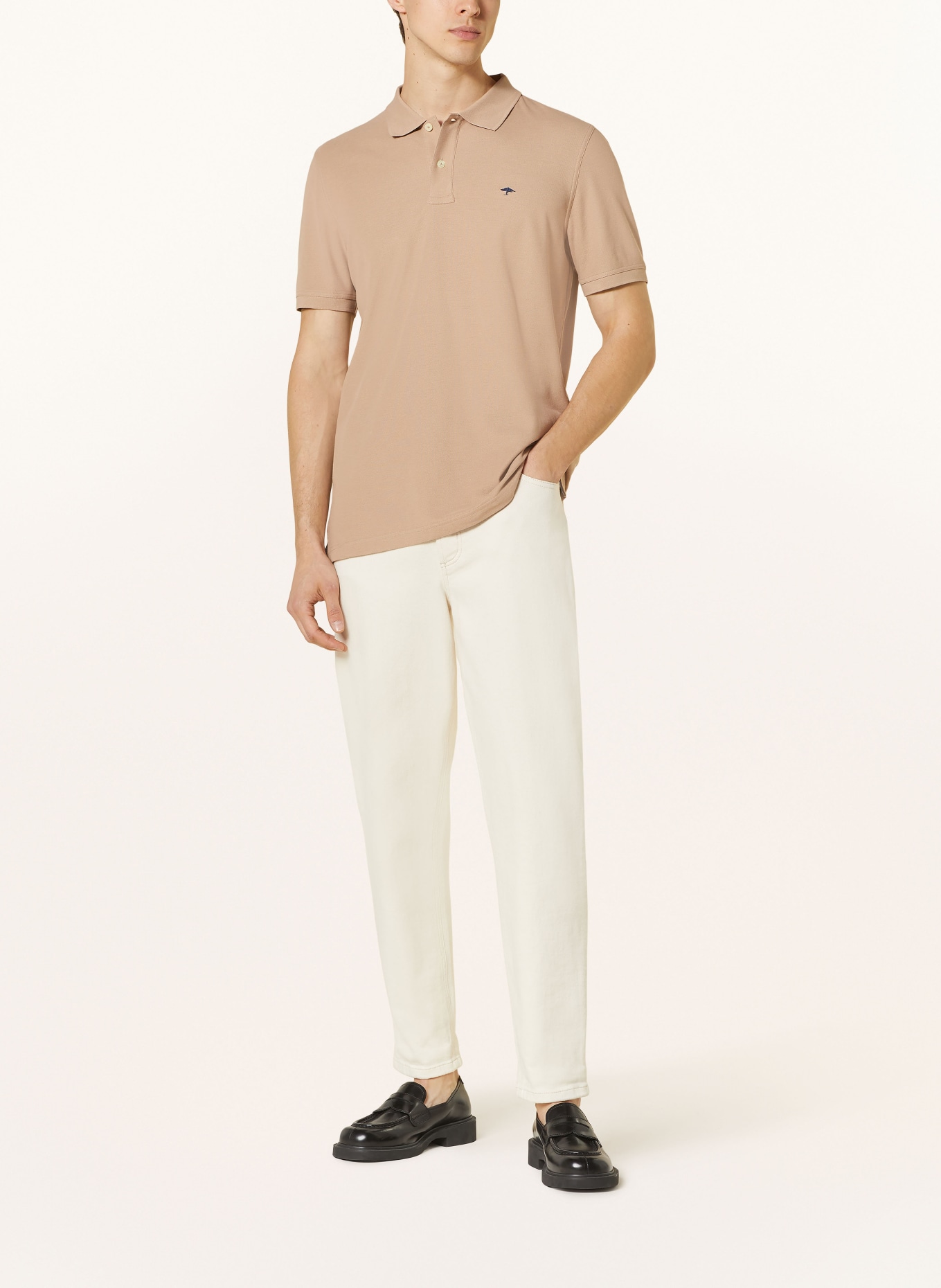 FYNCH-HATTON Piqué-Poloshirt, Farbe: BEIGE (Bild 2)