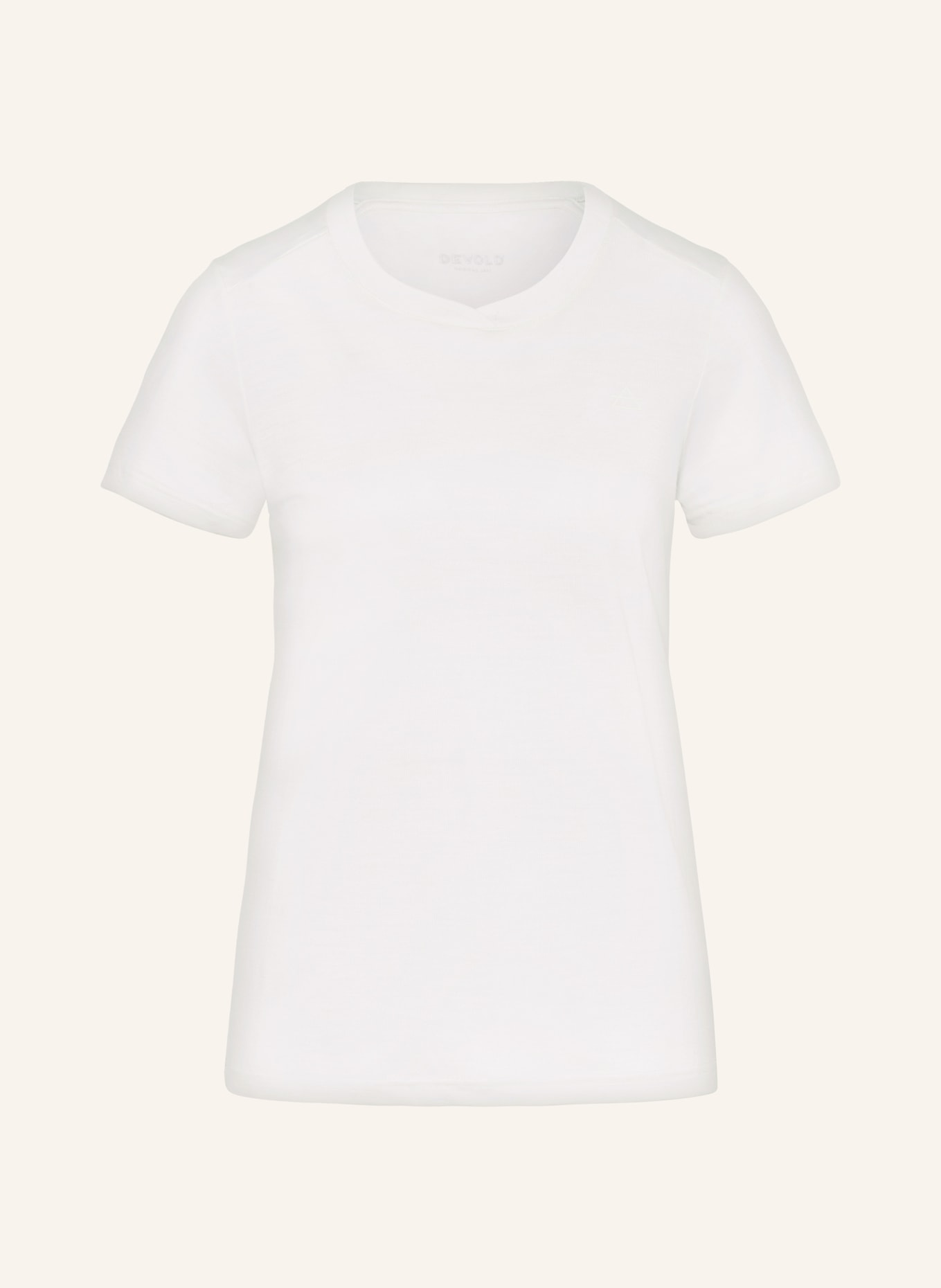 DEVOLD T-shirt HOVLAND MERINO 200 in merino wool, Color: ECRU (Image 1)