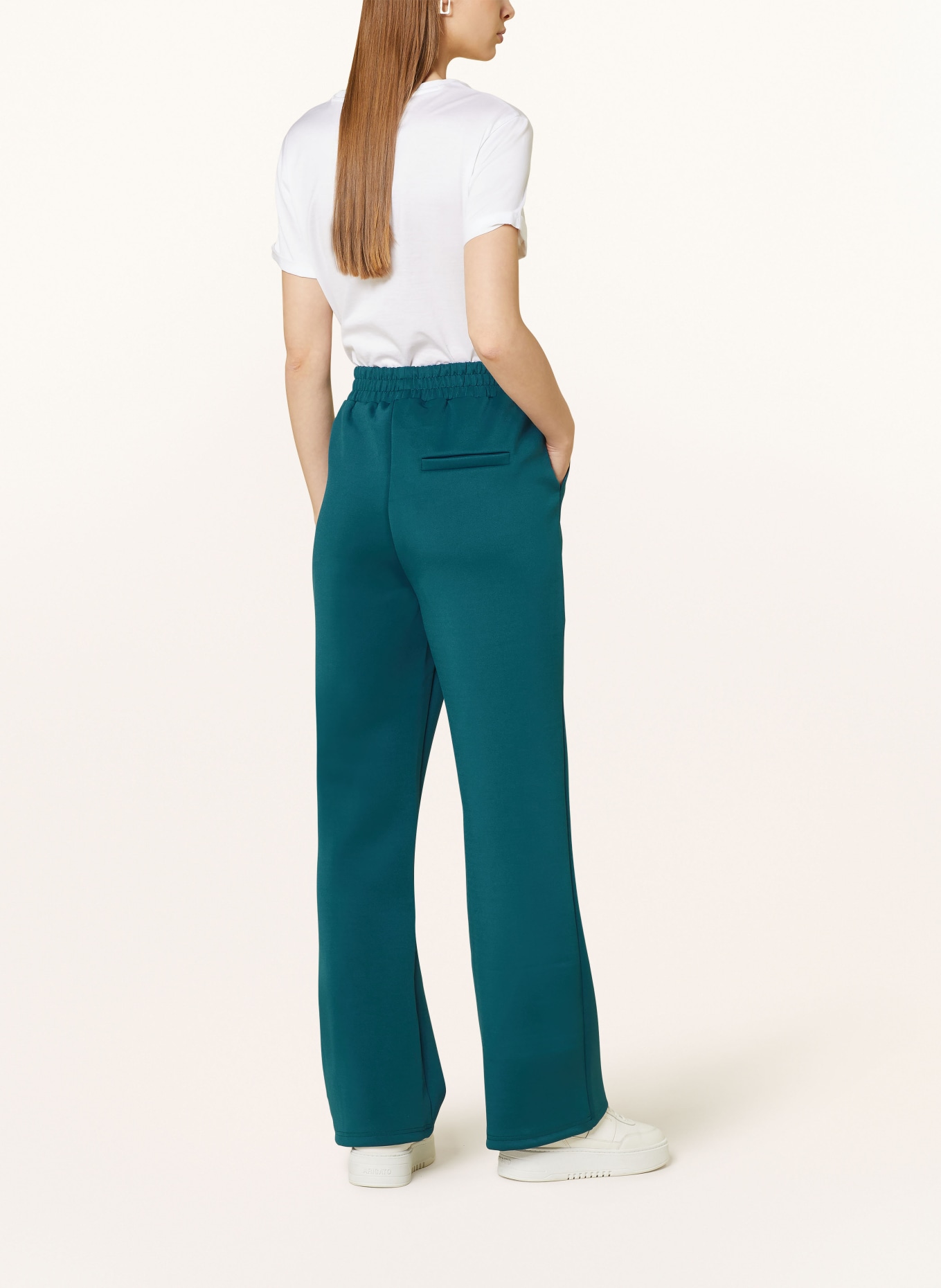 COLOURFUL REBEL Žerzejové kalhoty JIBY, Barva: PETROLEJOVÁ (Obrázek 3)