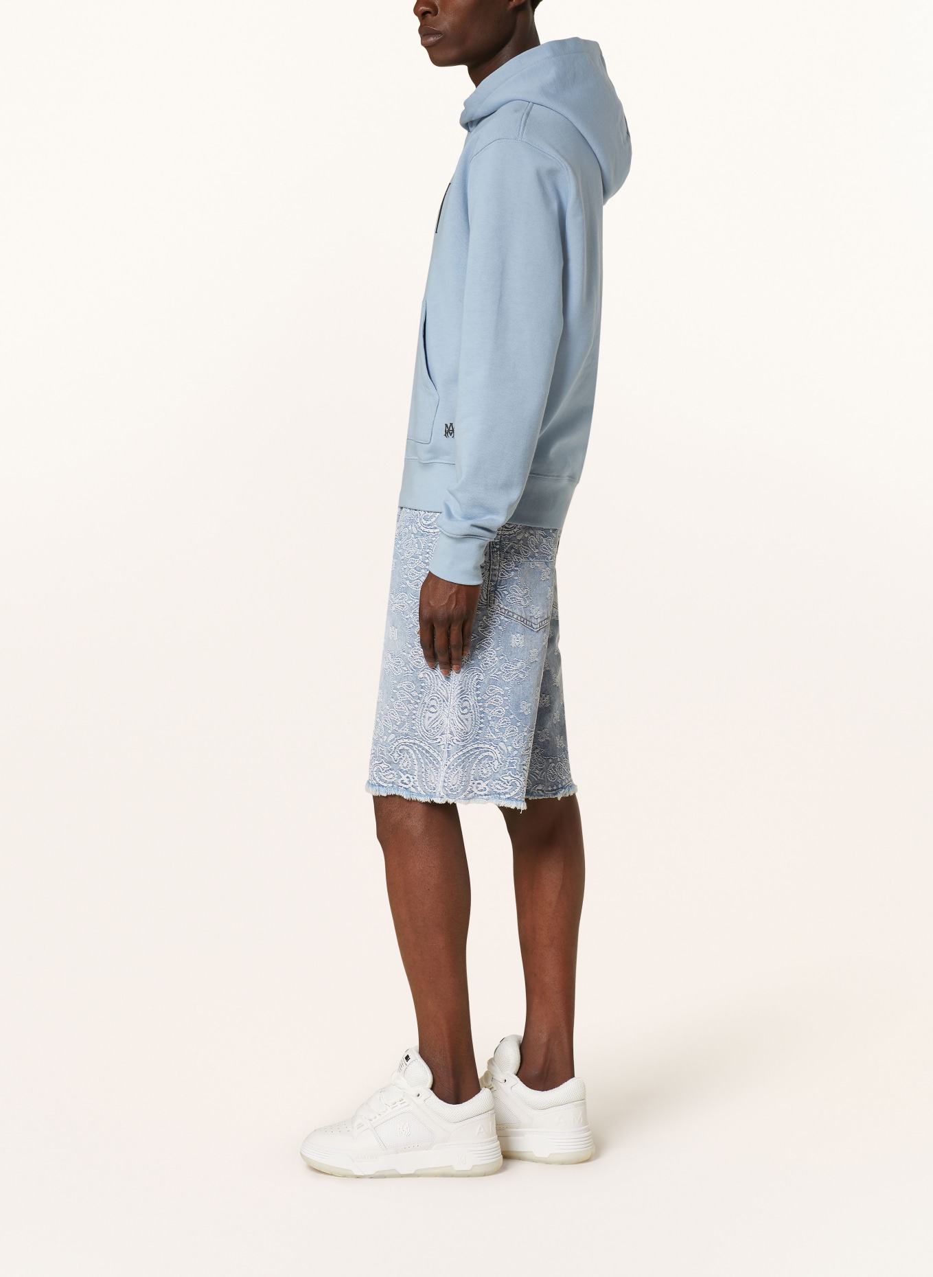 AMIRI Denim shorts slim fit, Color: LIGHT BLUE (Image 4)
