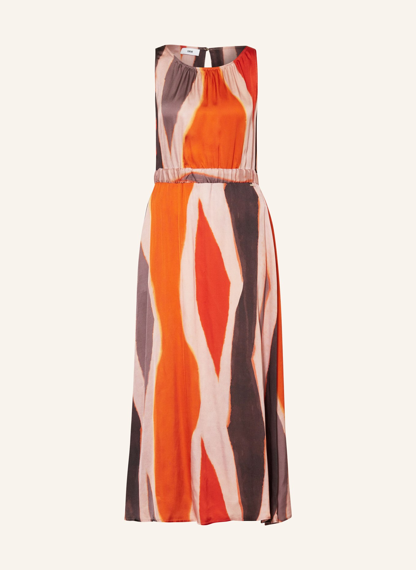 CINQUE Satin dress CIILETA, Color: ORANGE/ ROSE/ TAUPE (Image 1)