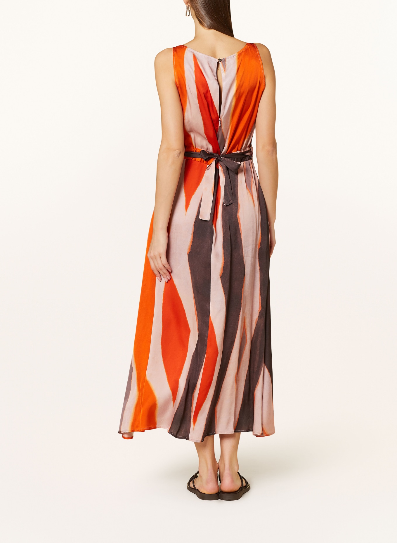 CINQUE Satin dress CIILETA, Color: ORANGE/ ROSE/ TAUPE (Image 3)