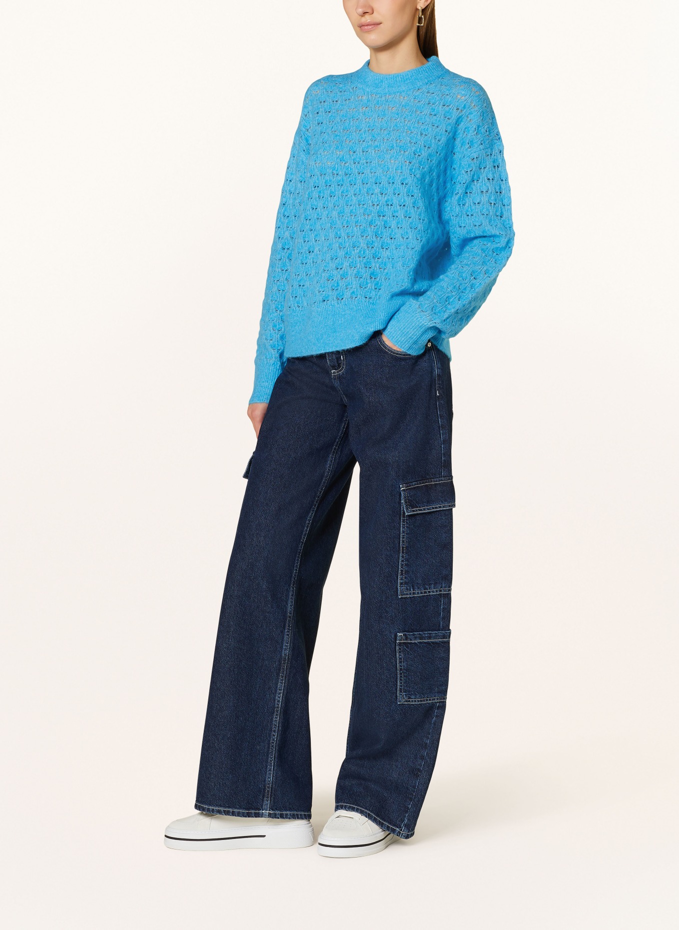 SAMSØE  SAMSØE Pullover SAANOUR mit Alpaka: BLAU