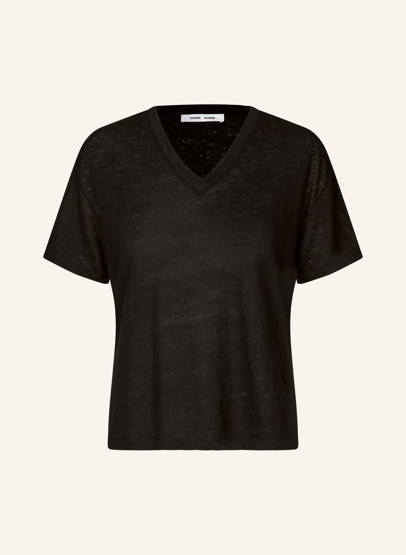 SAMSØE  SAMSØE Linen shirt SAELI, Color: BLACK (Image 1)