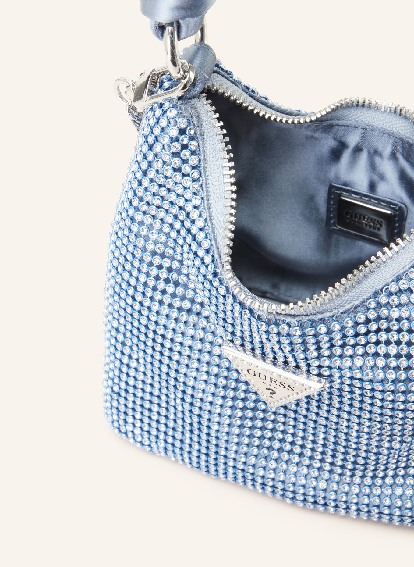 GUESS Handbag LUA MINI, Color: SILVER (Image 3)