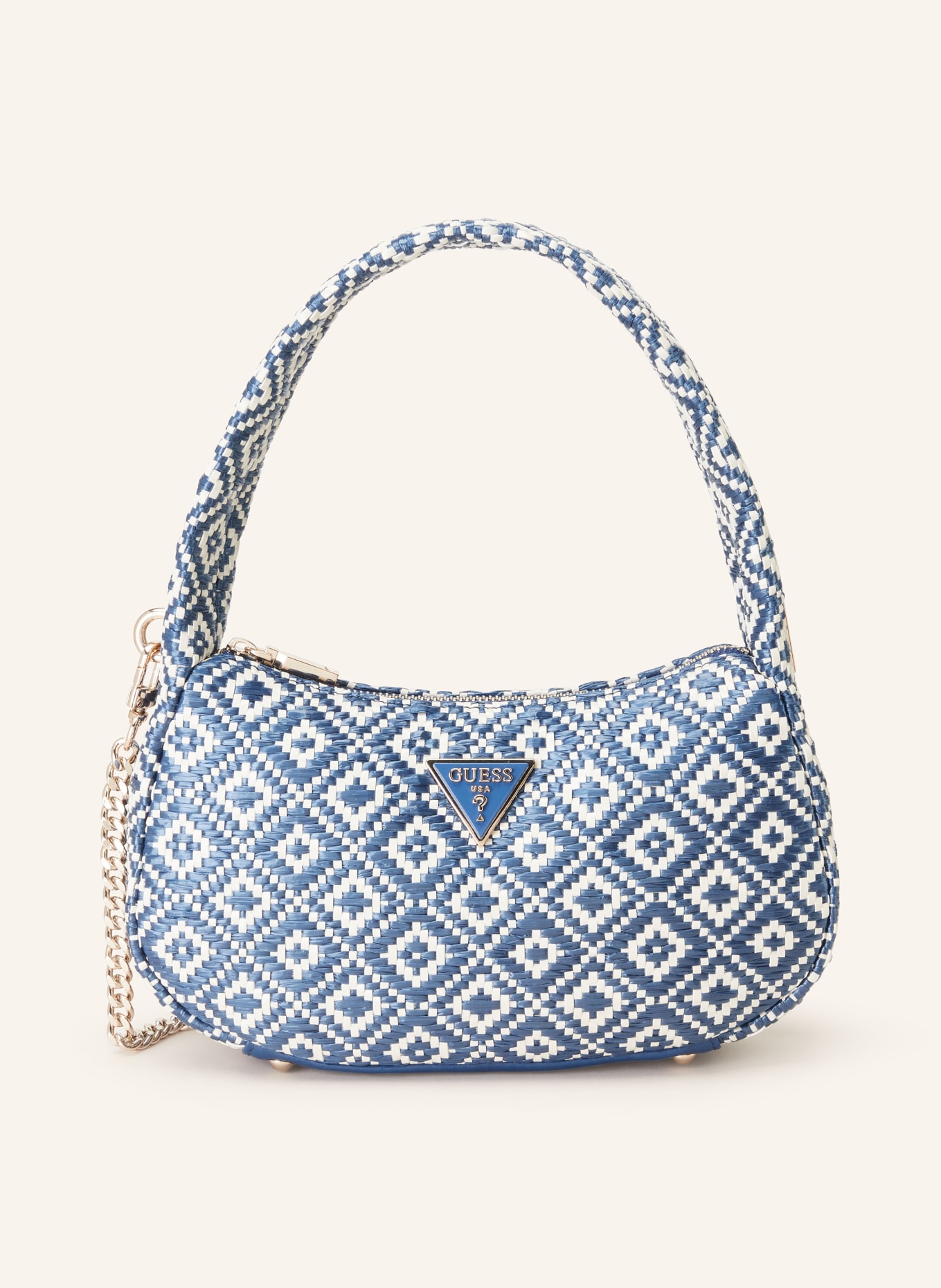 GUESS Handbag RIANEE, Color: BLUE/ WHITE (Image 1)