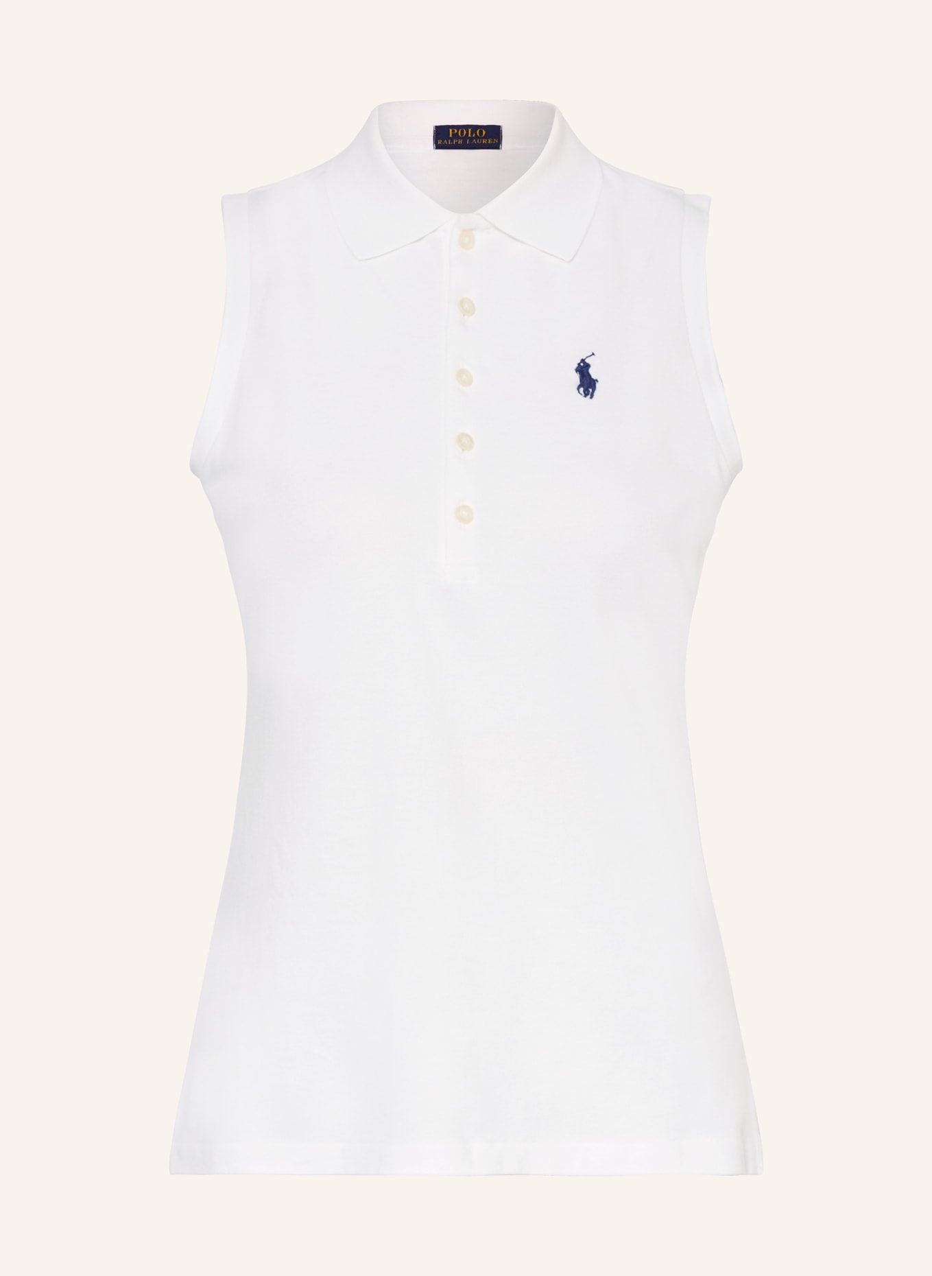 RLX RALPH LAUREN Piqué-Poloshirt, Farbe: WEISS (Bild 1)