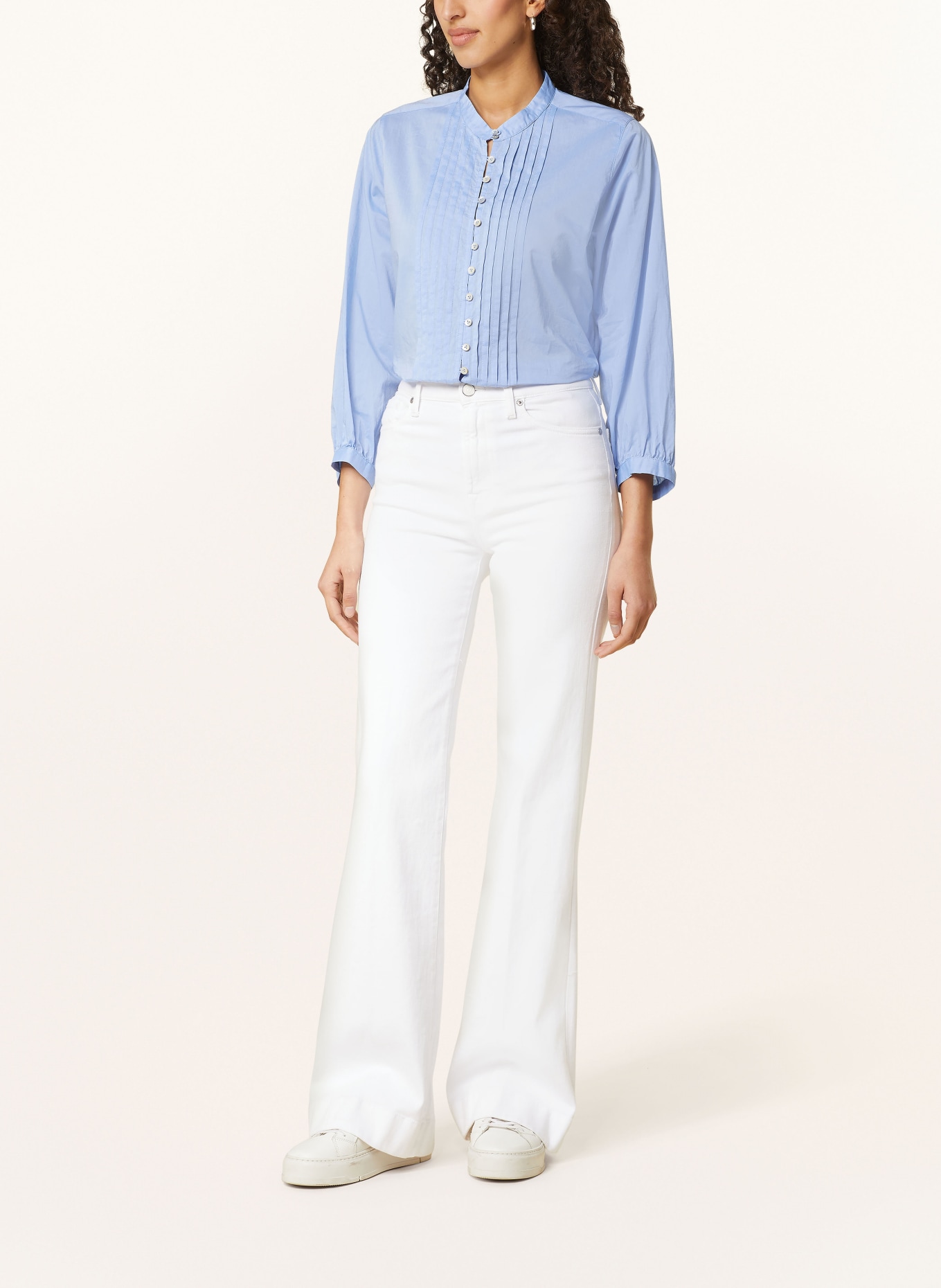 van Laack Shirt blouse ESMA with 3/4 sleeves, Color: LIGHT BLUE (Image 2)