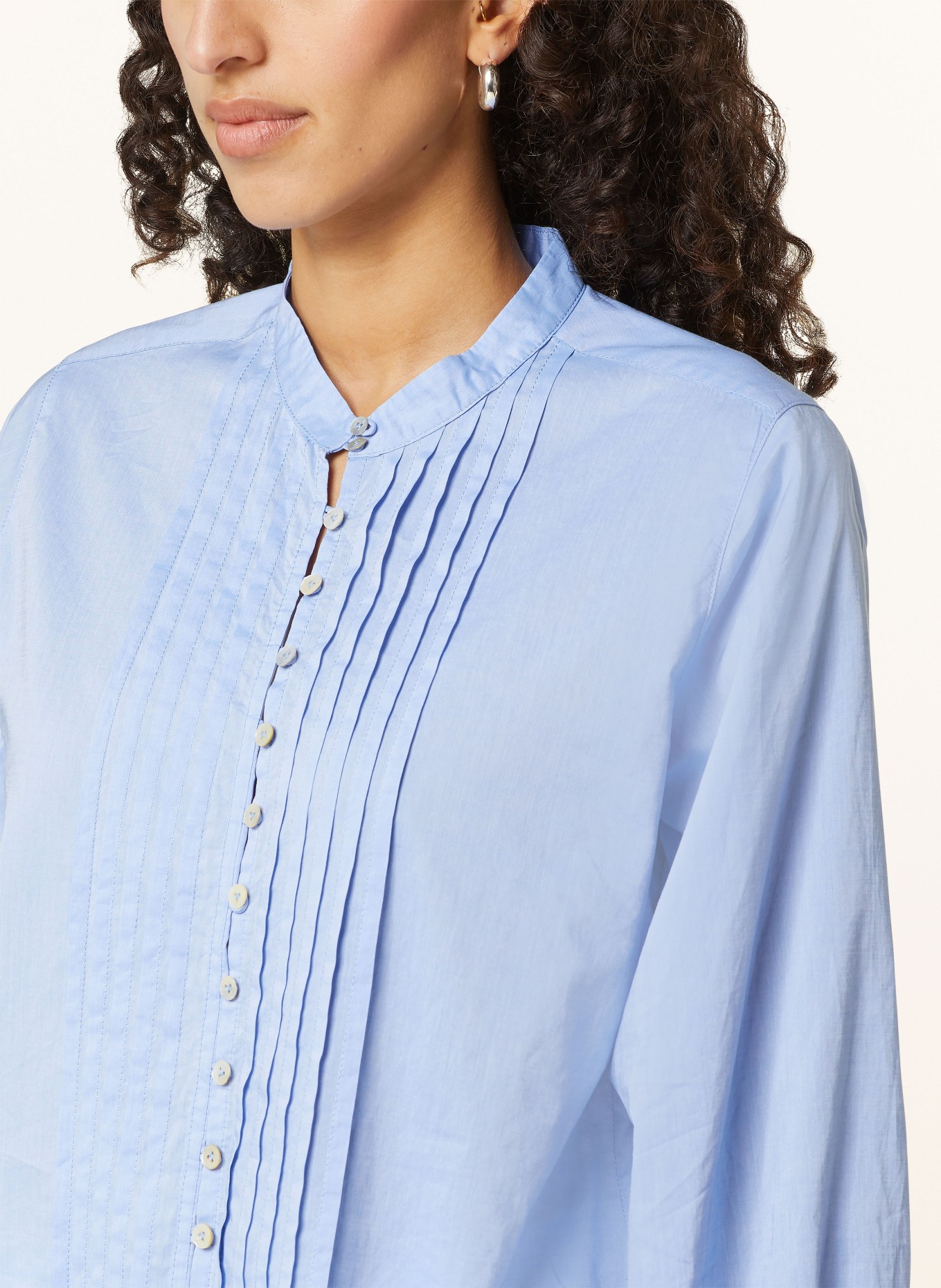 van Laack Shirt blouse ESMA with 3/4 sleeves, Color: LIGHT BLUE (Image 4)
