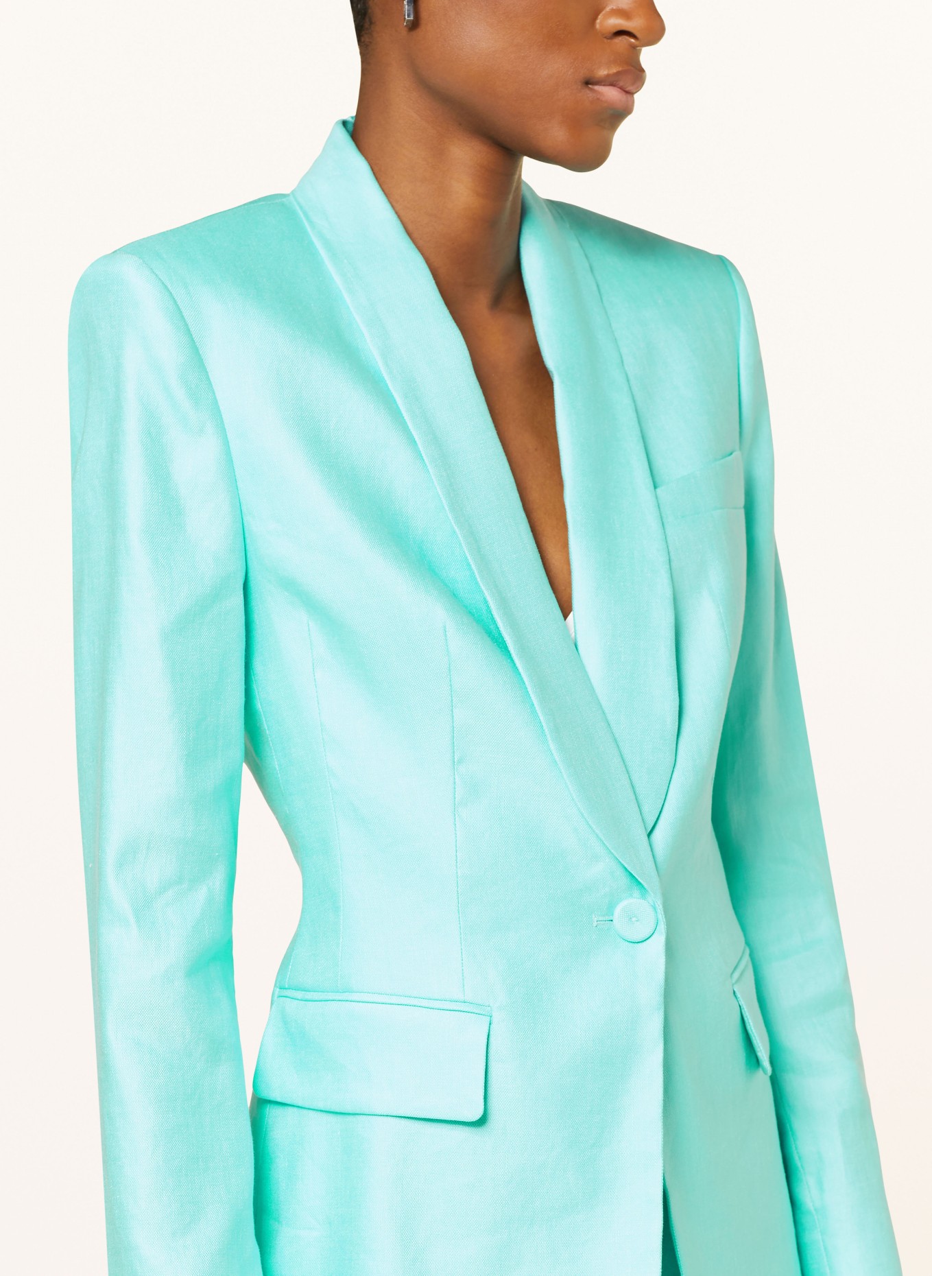 RIANI Blazer with linen, Color: TURQUOISE (Image 4)