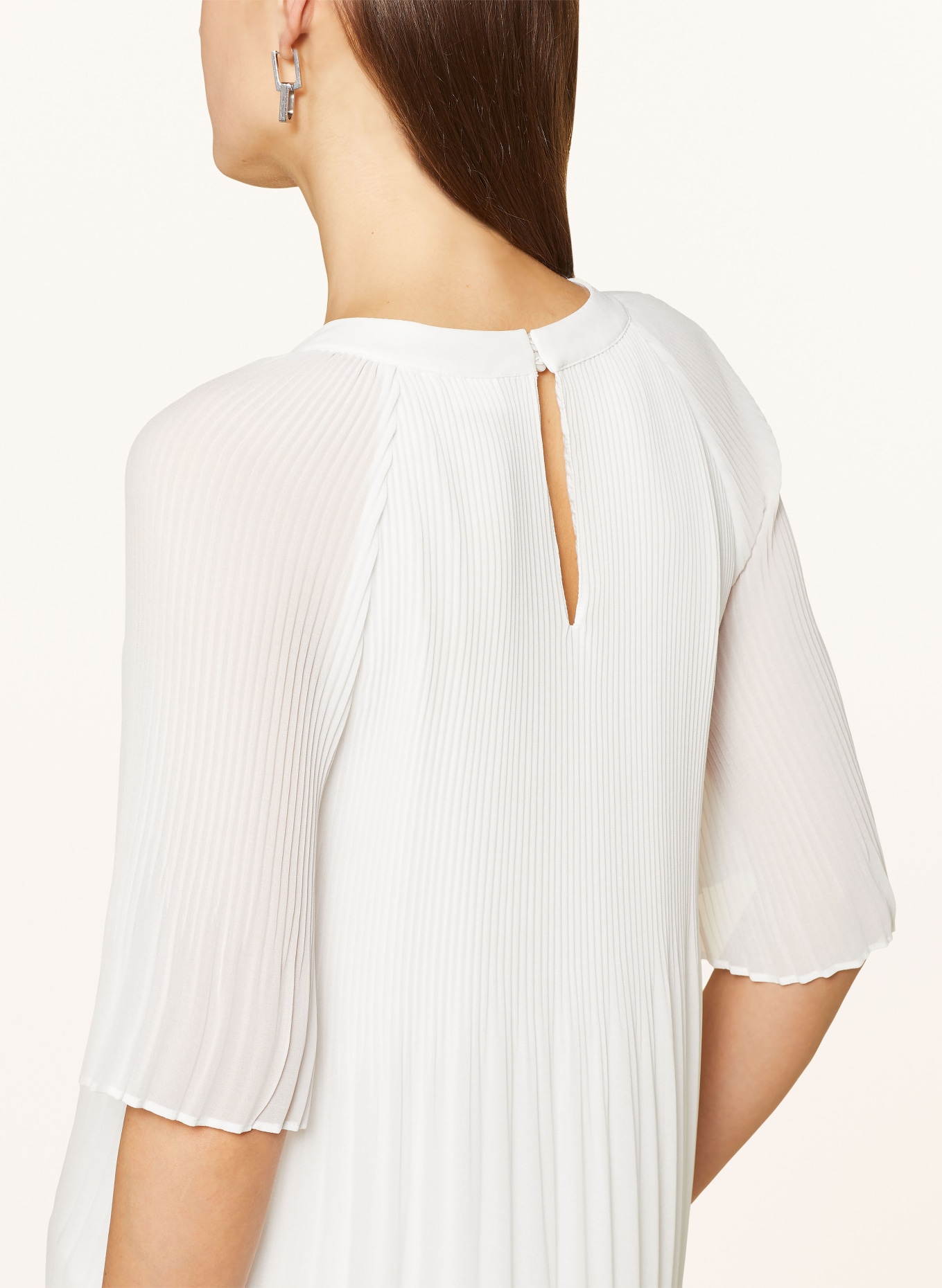 s.Oliver BLACK LABEL Shirt blouse with pleats, Color: WHITE (Image 4)