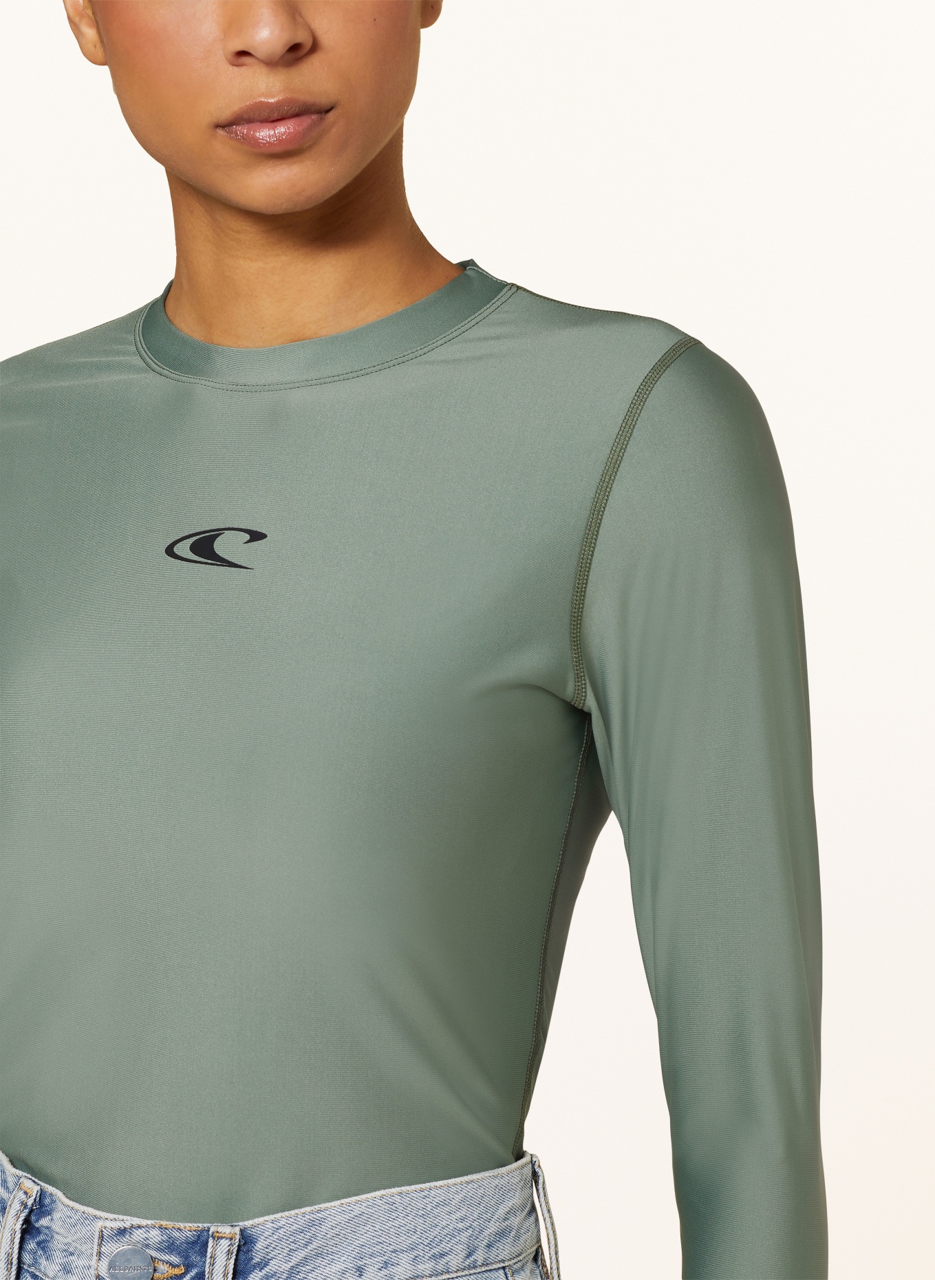 O'NEILL UV-shirt ESSENTIAL BIDART with UV protection 50+, Color: GREEN (Image 4)