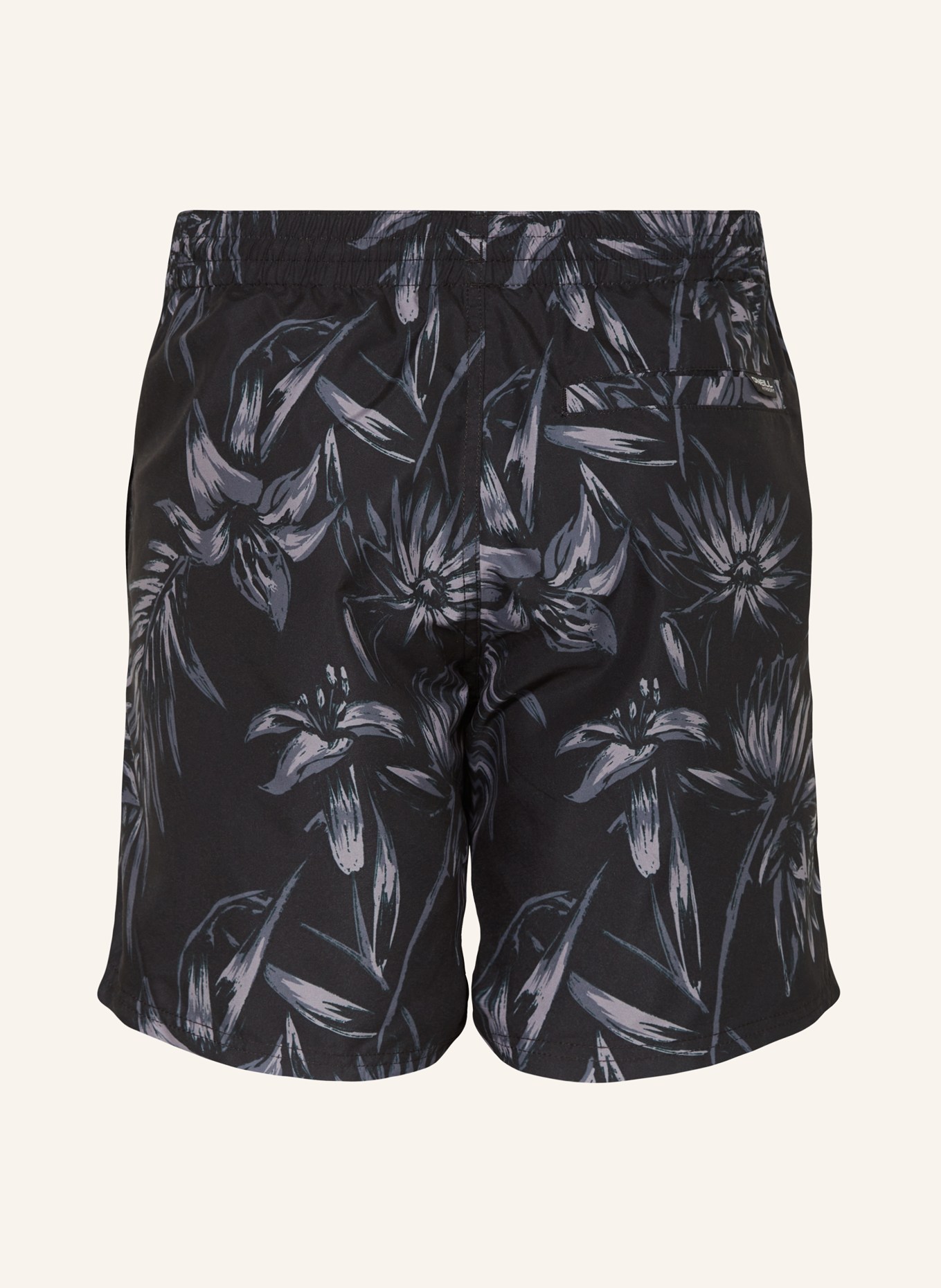 O'NEILL Swim Shorts MIX & MATCH CALI FLORAL 16", Color: BLACK/ GRAY (Image 2)
