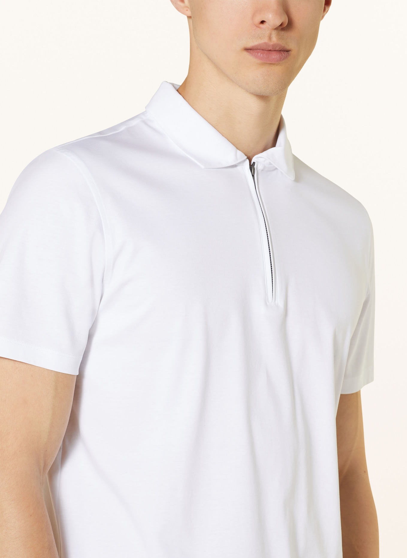 OLYMP SIGNATURE Jersey-Poloshirt casual fit, Farbe: WEISS (Bild 4)