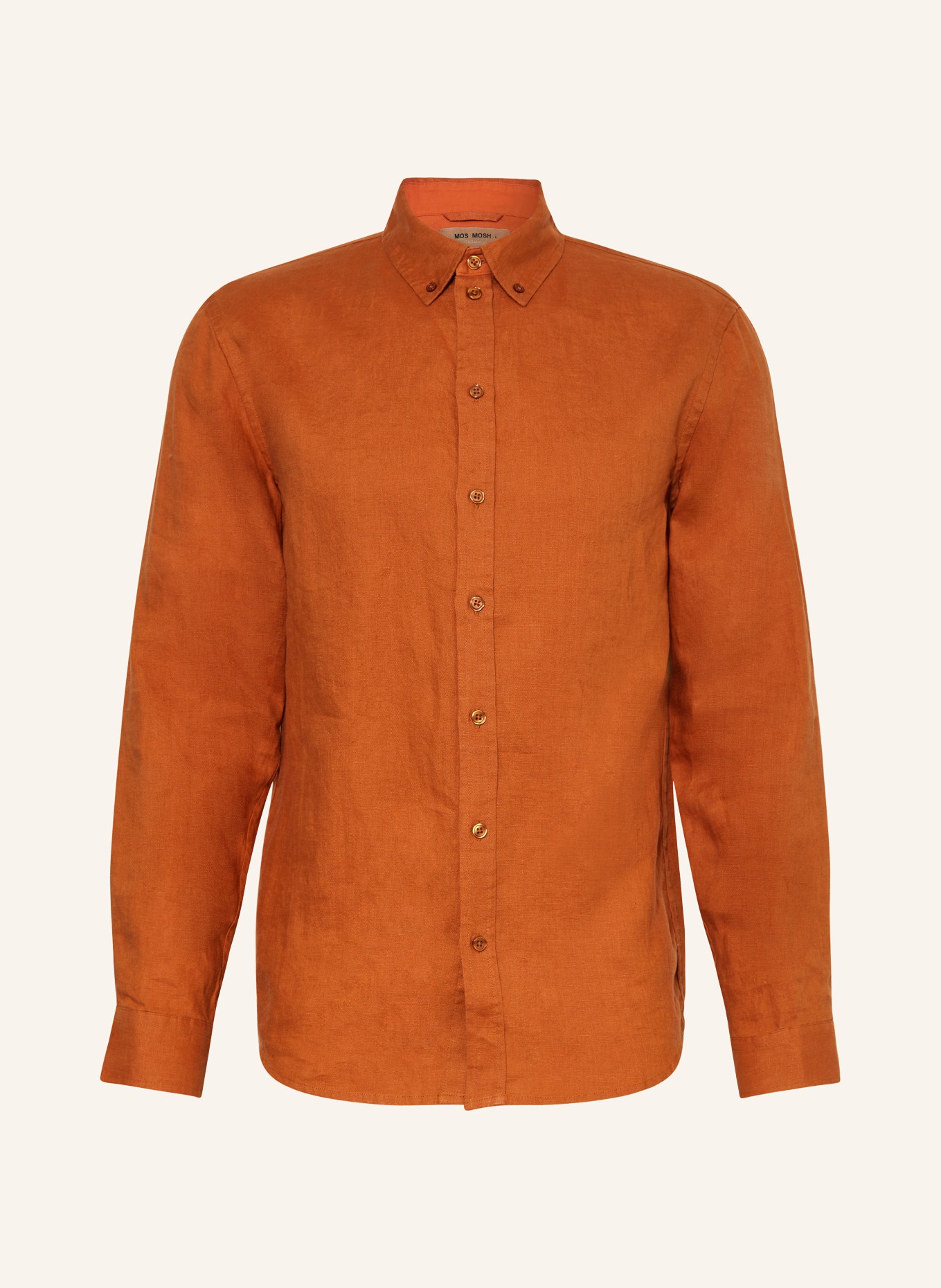 MOS MOSH Gallery Linen shirt MMGTHEO regular fit, Color: ORANGE (Image 1)
