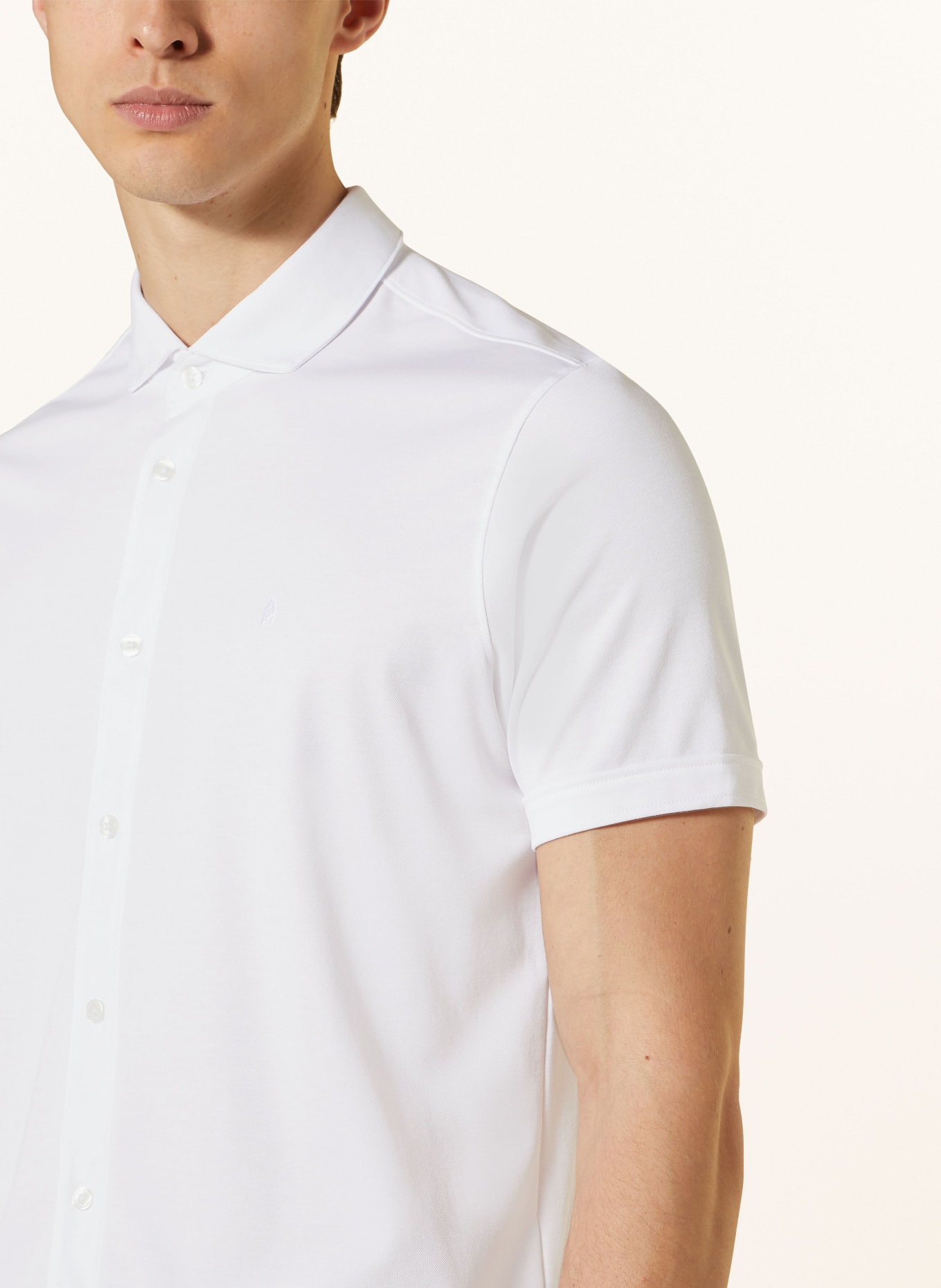 RAGMAN Short sleeve shirt modern fit, Color: WHITE (Image 4)