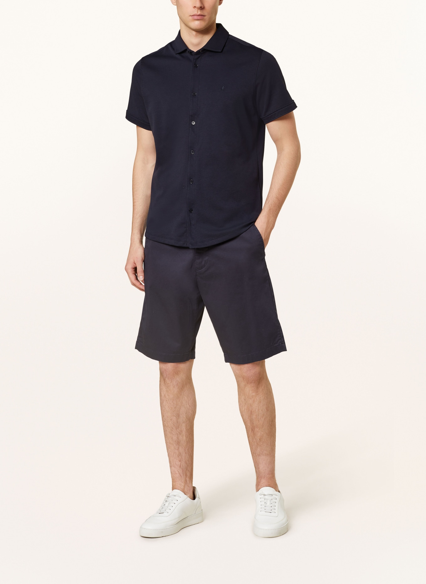 RAGMAN Short sleeve shirt modern fit, Color: DARK BLUE (Image 2)