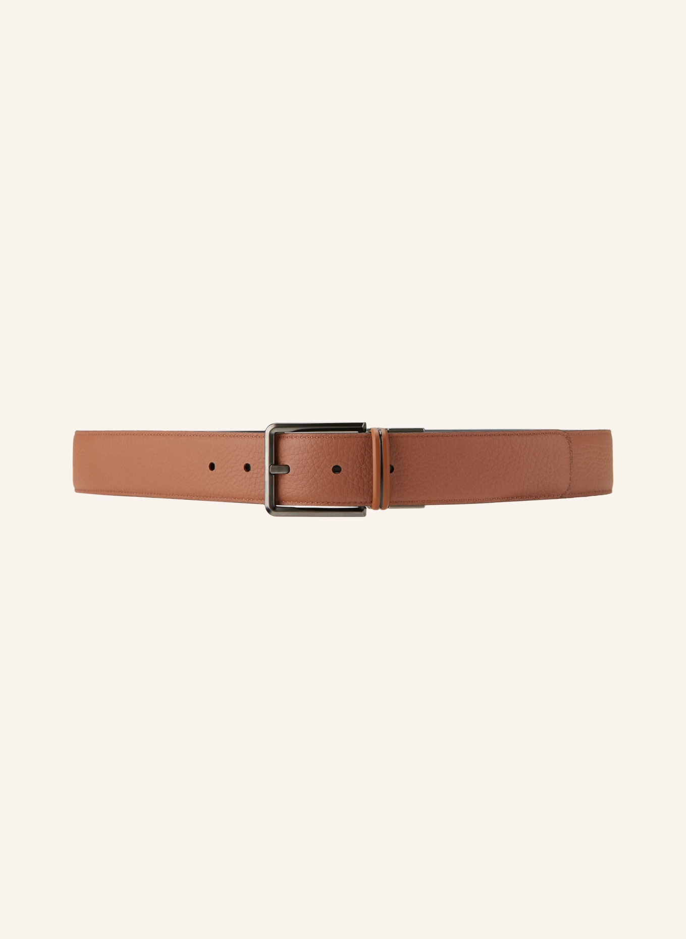 ZEGNA Leather belt, Color: BLACK/ BROWN (Image 3)