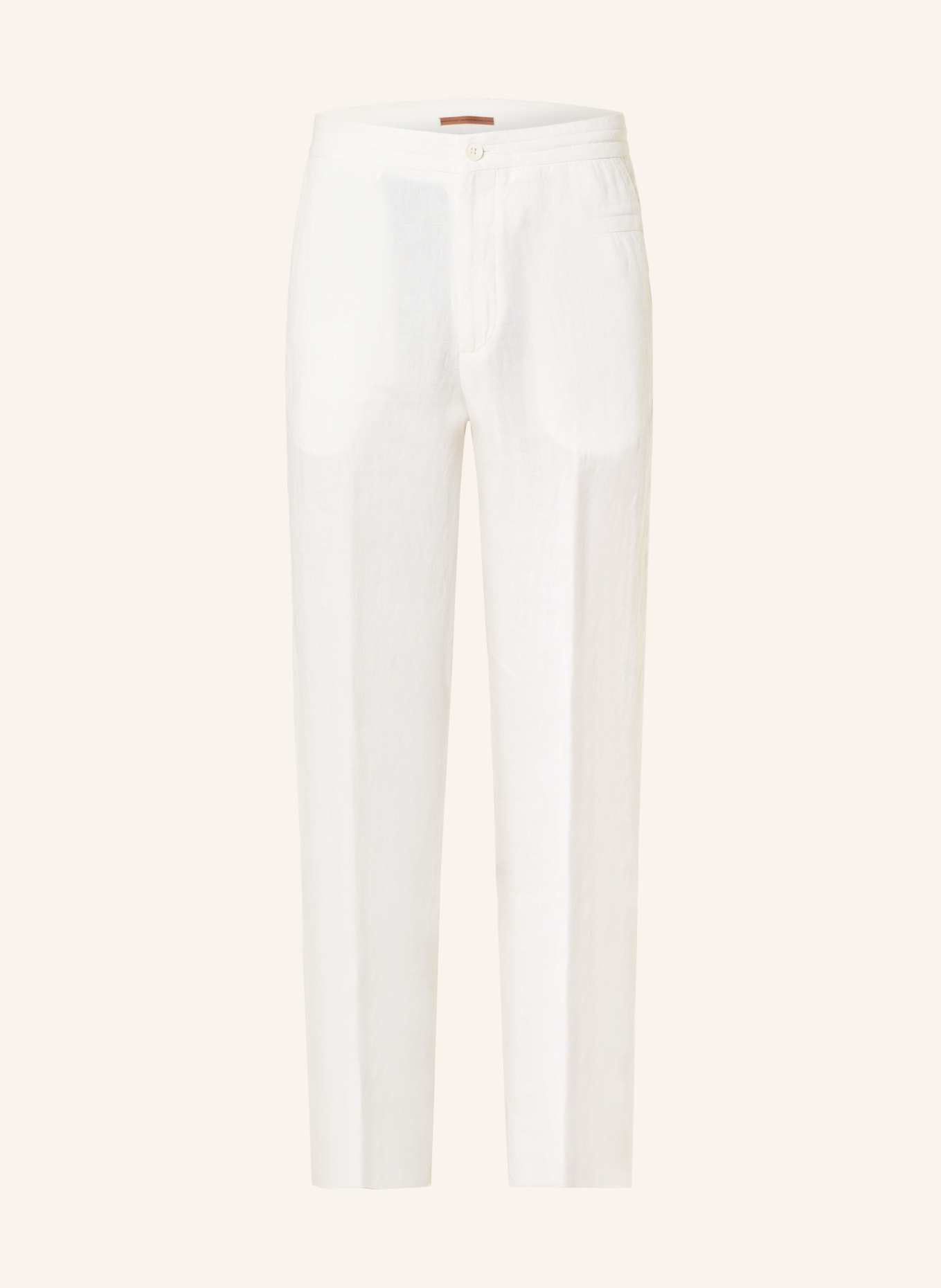 ZEGNA Linen pants extra slim fit, Color: WHITE (Image 1)