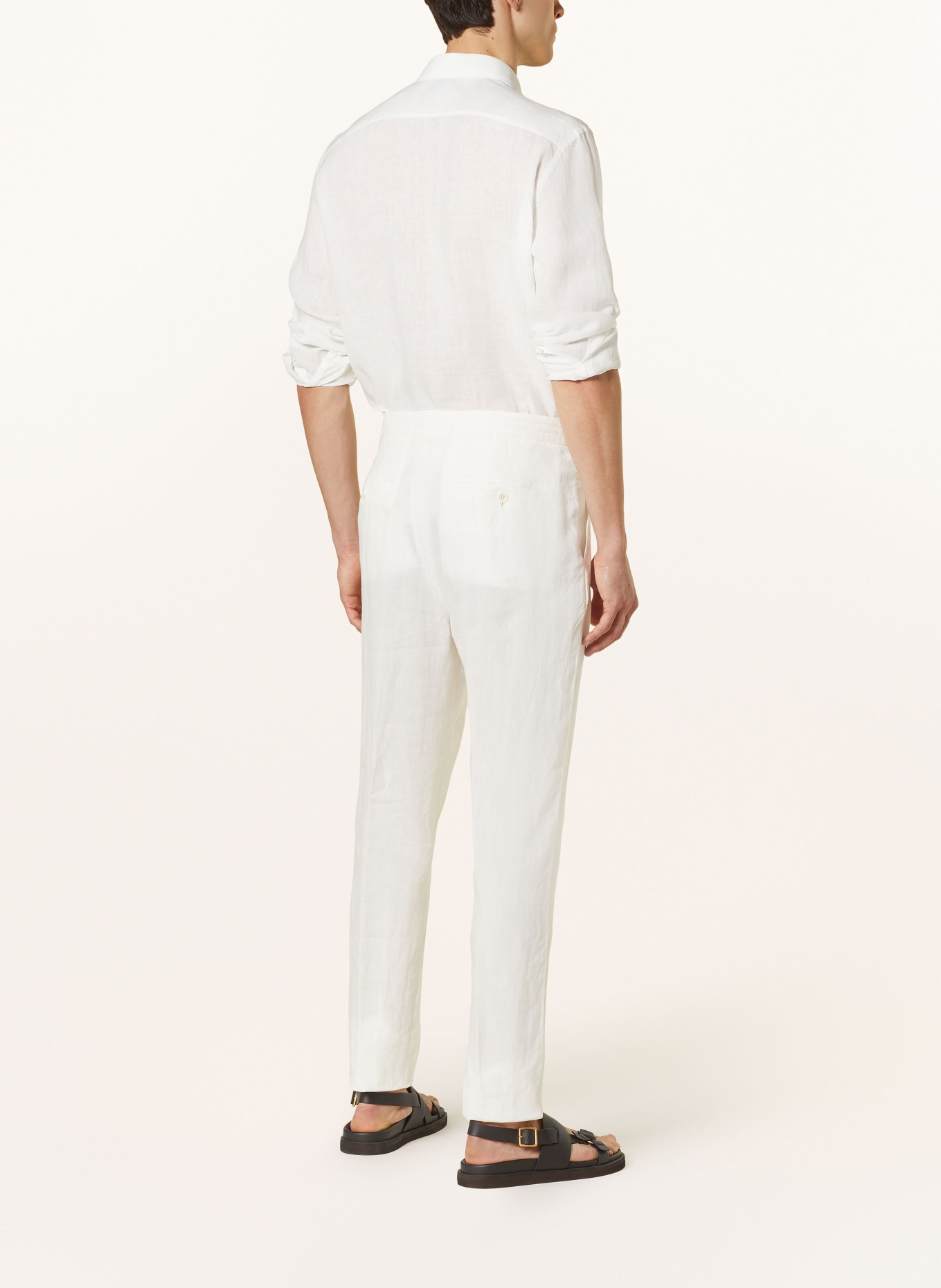 ZEGNA Linen pants extra slim fit, Color: WHITE (Image 3)
