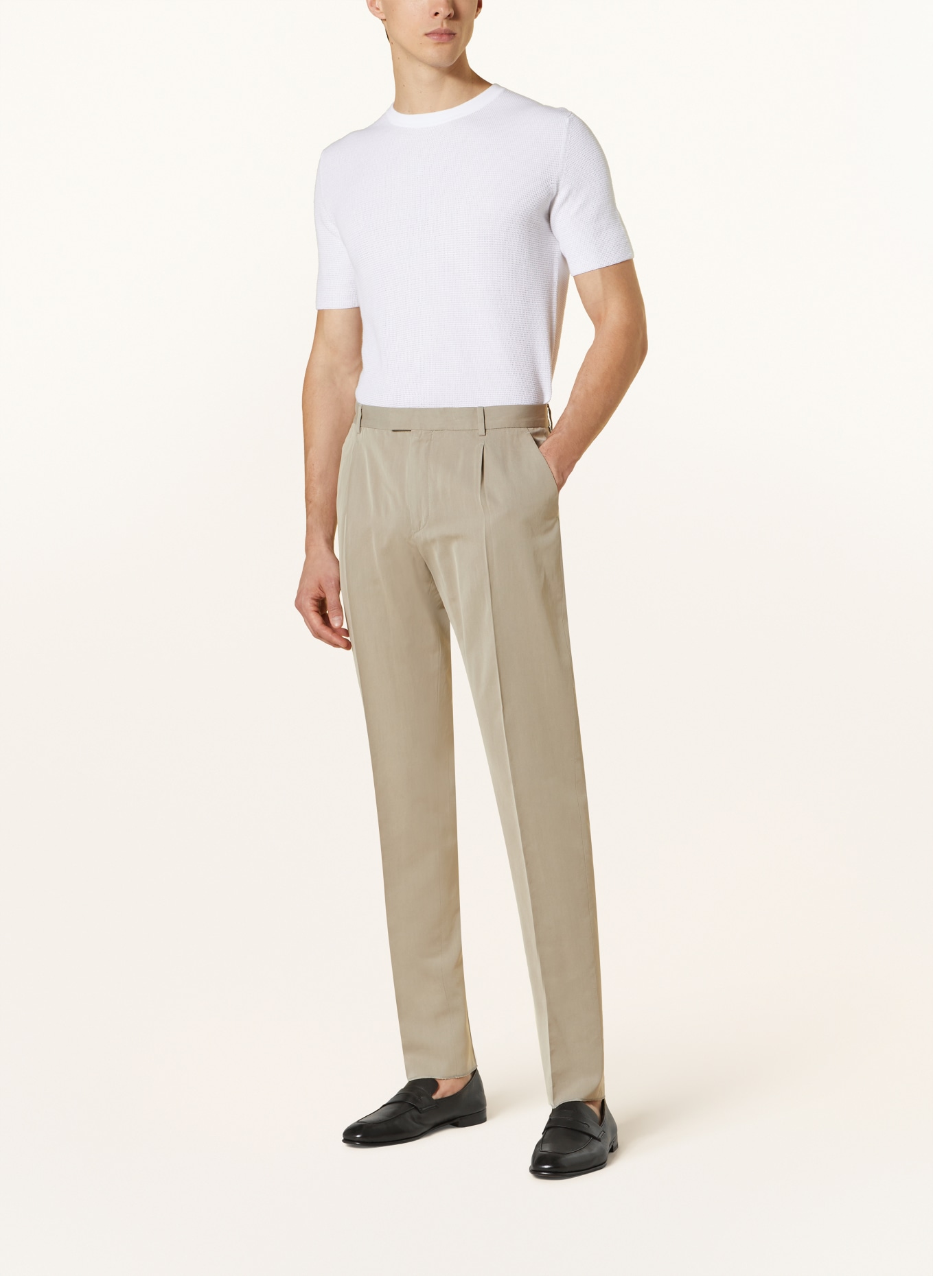 ZEGNA Anzug Slim Fit, Farbe: CREME (Bild 4)