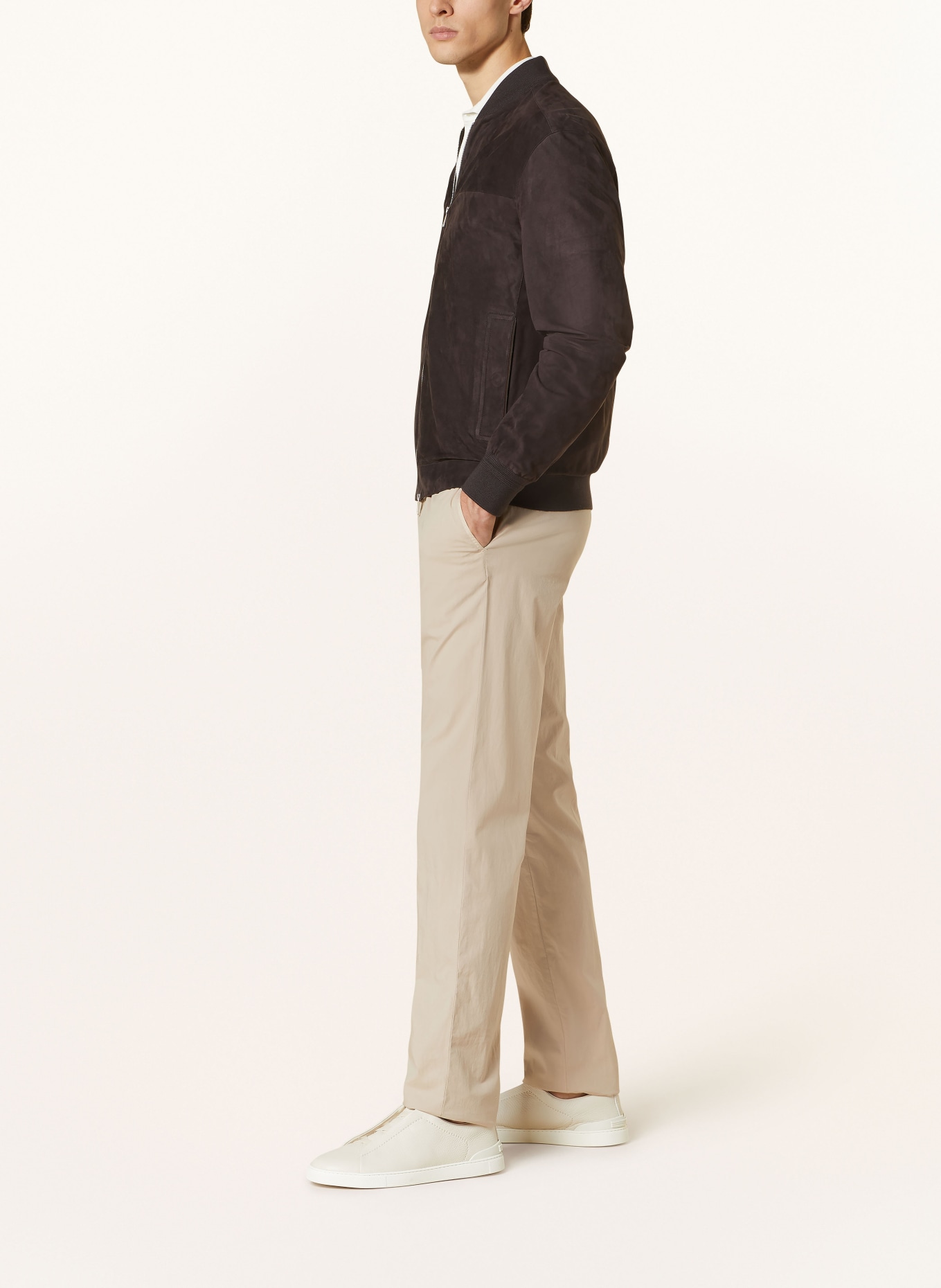 ZEGNA Trousers slim fit, Color: 136 beige (Image 4)