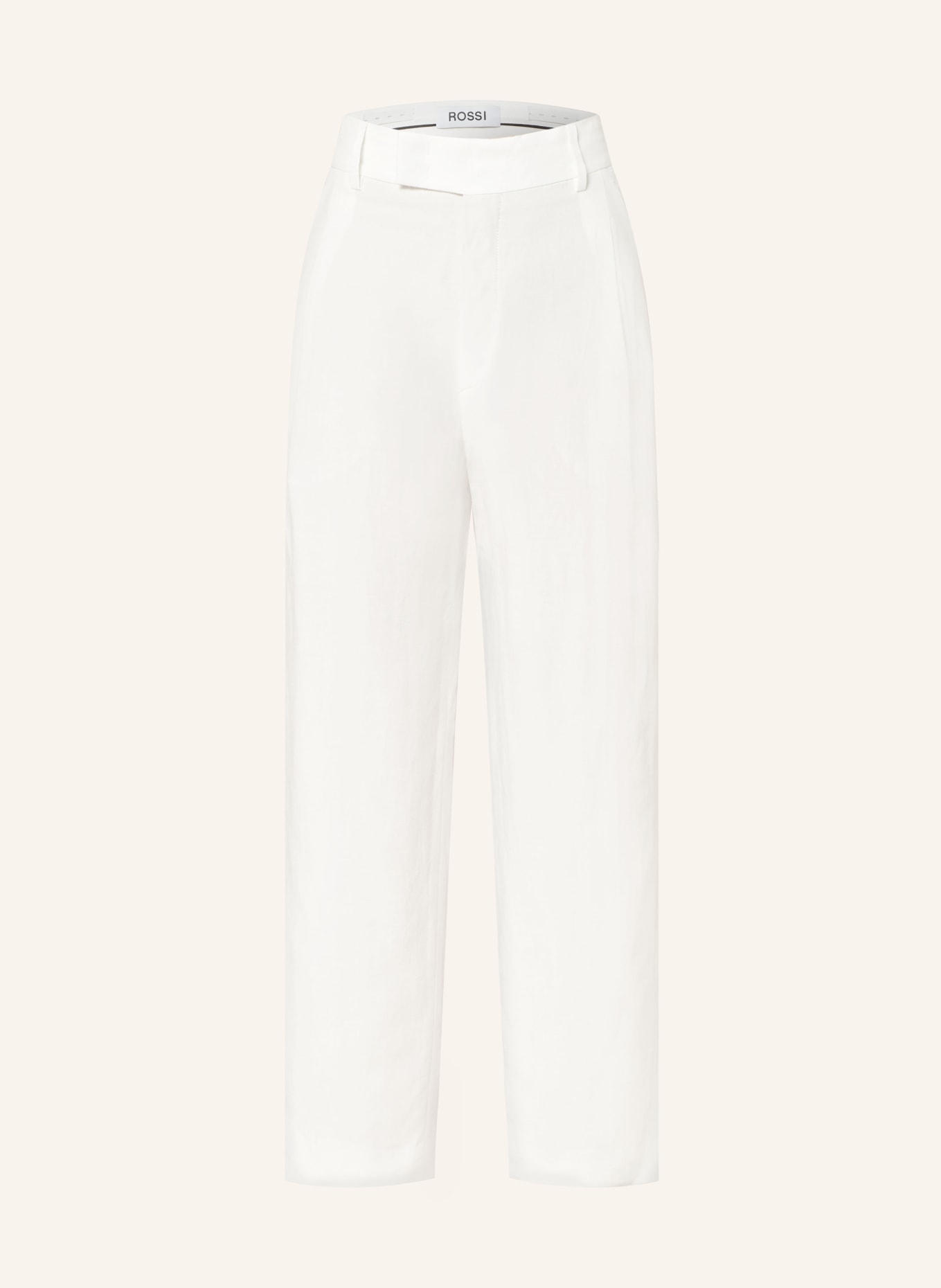 ROSSI Trousers LUAN with linen, Color: ECRU (Image 1)