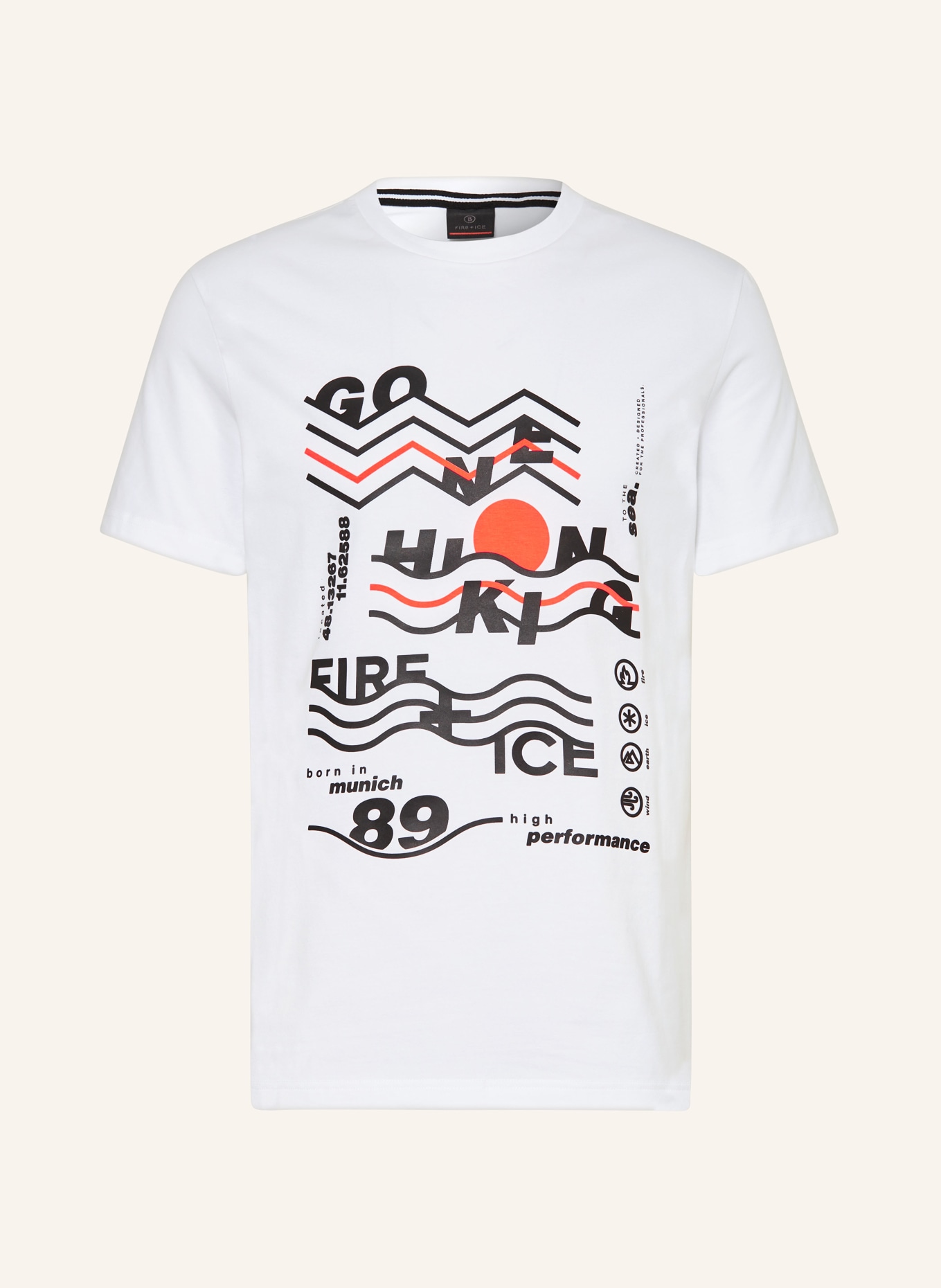 FIRE+ICE T-shirt MATTEO, Color: WHITE (Image 1)