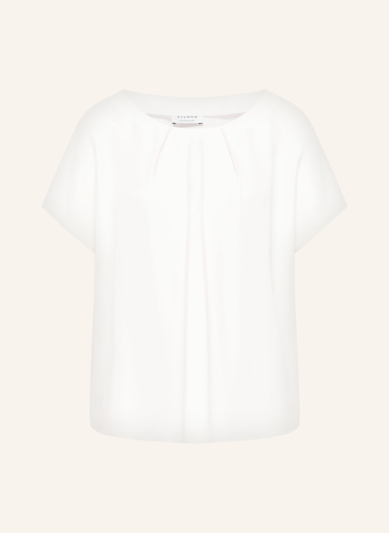 ETERNA Shirt blouse in satin, Color: WHITE (Image 1)