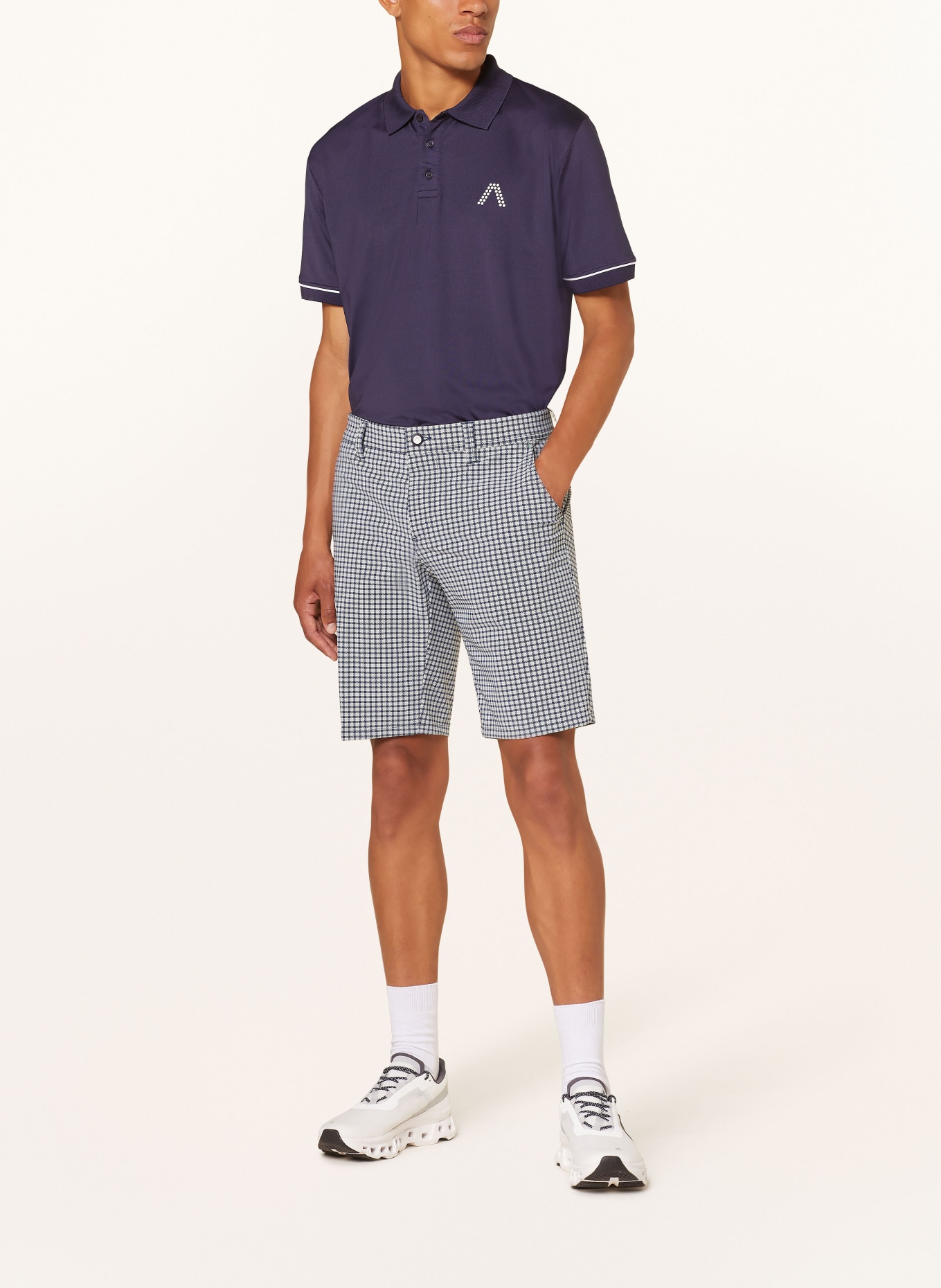 ALBERTO Golf shorts EARNIE, Color: DARK BLUE/ BLUE GRAY (Image 2)