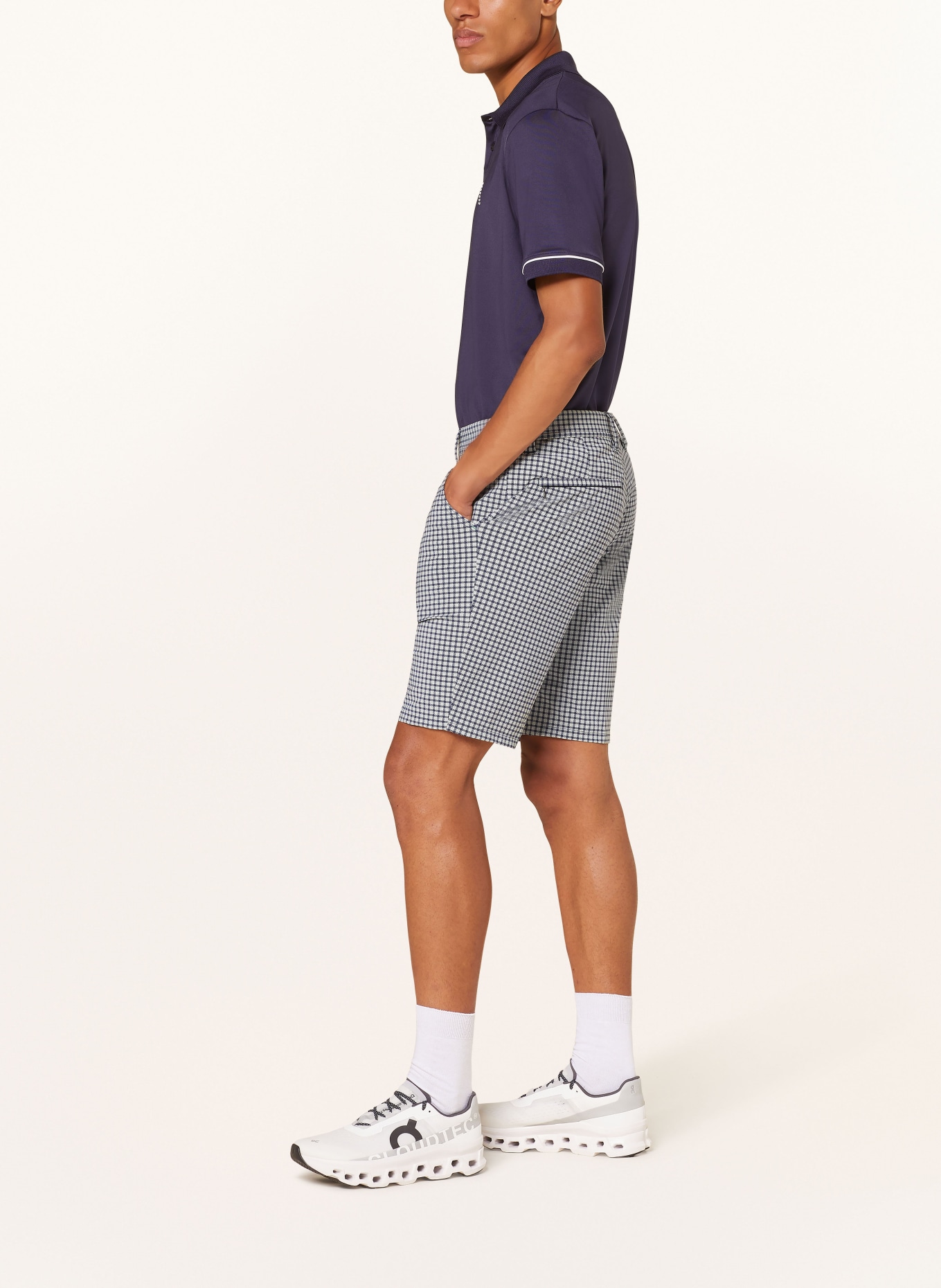 ALBERTO Golf shorts EARNIE, Color: DARK BLUE/ BLUE GRAY (Image 4)