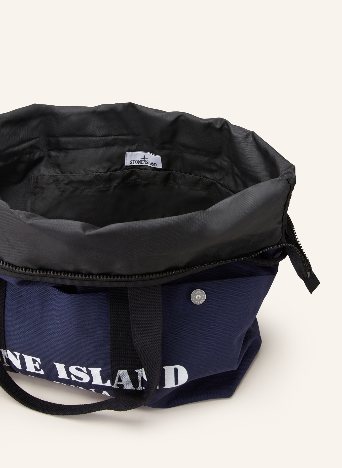STONE ISLAND Beach bag MARINA, Color: DARK BLUE/ BLACK/ WHITE (Image 3)