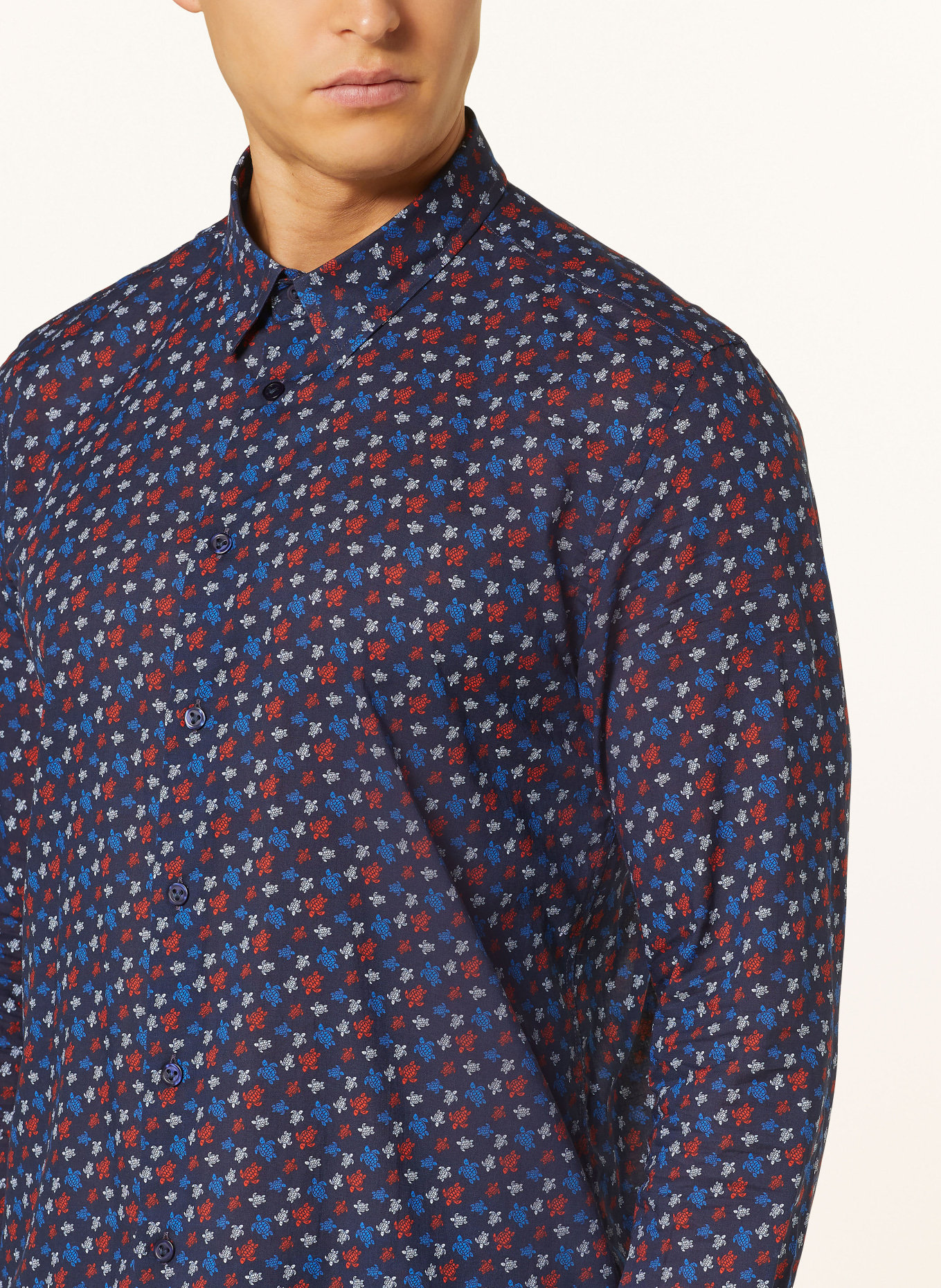 VILEBREQUIN Shirt CARACAL regular fit, Color: DARK BLUE/ RED/ WHITE (Image 4)