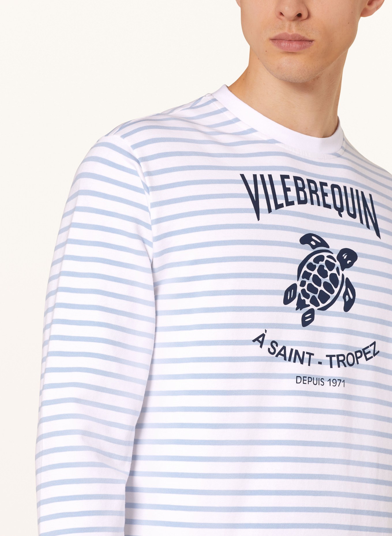 VILEBREQUIN Sweatshirt JORASSES, Color: WHITE/ BLUE/ DARK BLUE (Image 4)