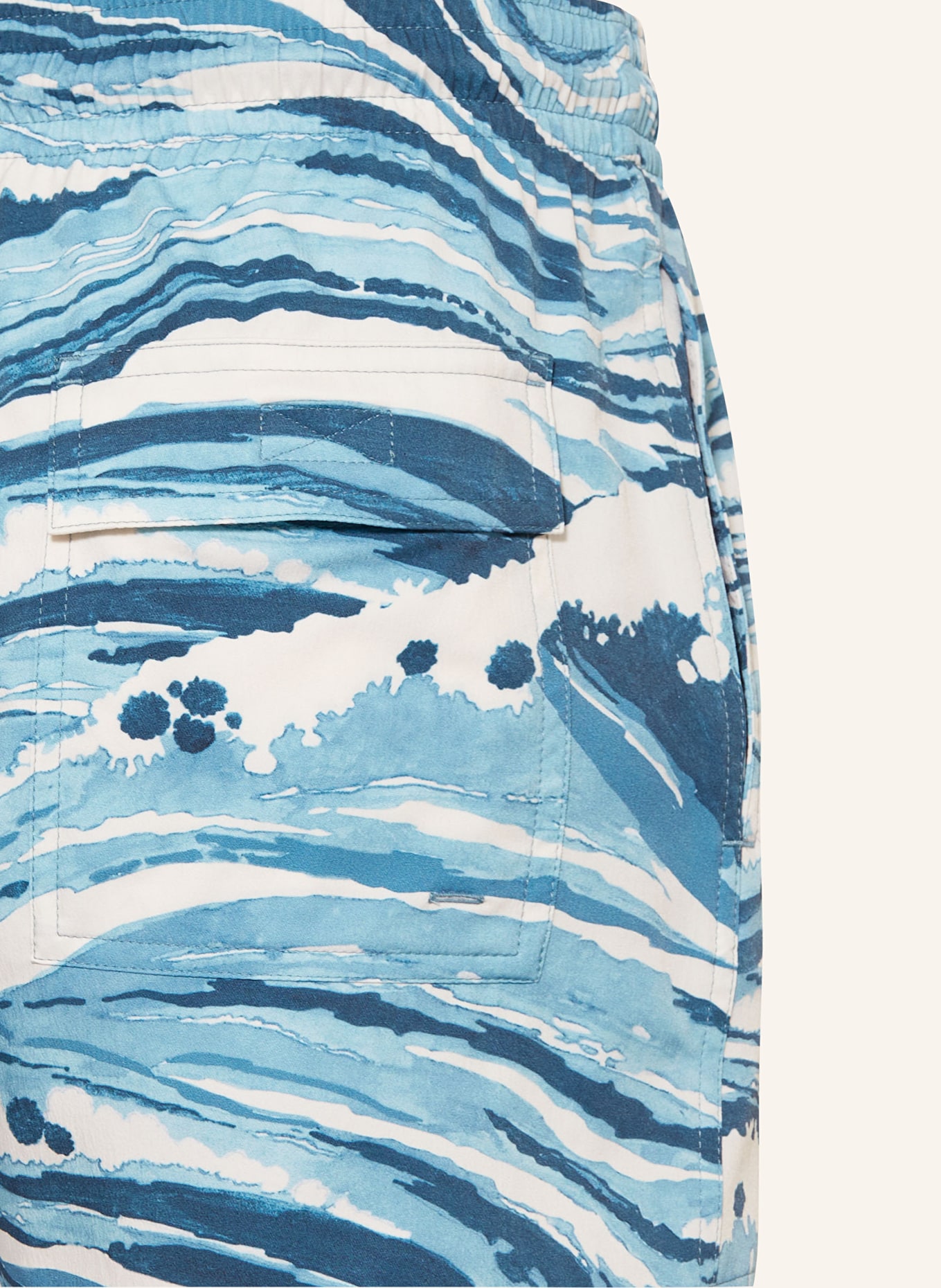 VILEBREQUIN Swim Shorts MOORISE, Color: WHITE/ DARK BLUE/ LIGHT BLUE (Image 3)