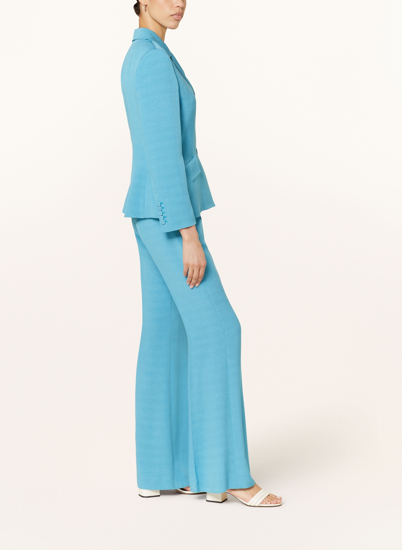 SLY 010 Bootcut trousers JODY, Color: TURQUOISE (Image 4)
