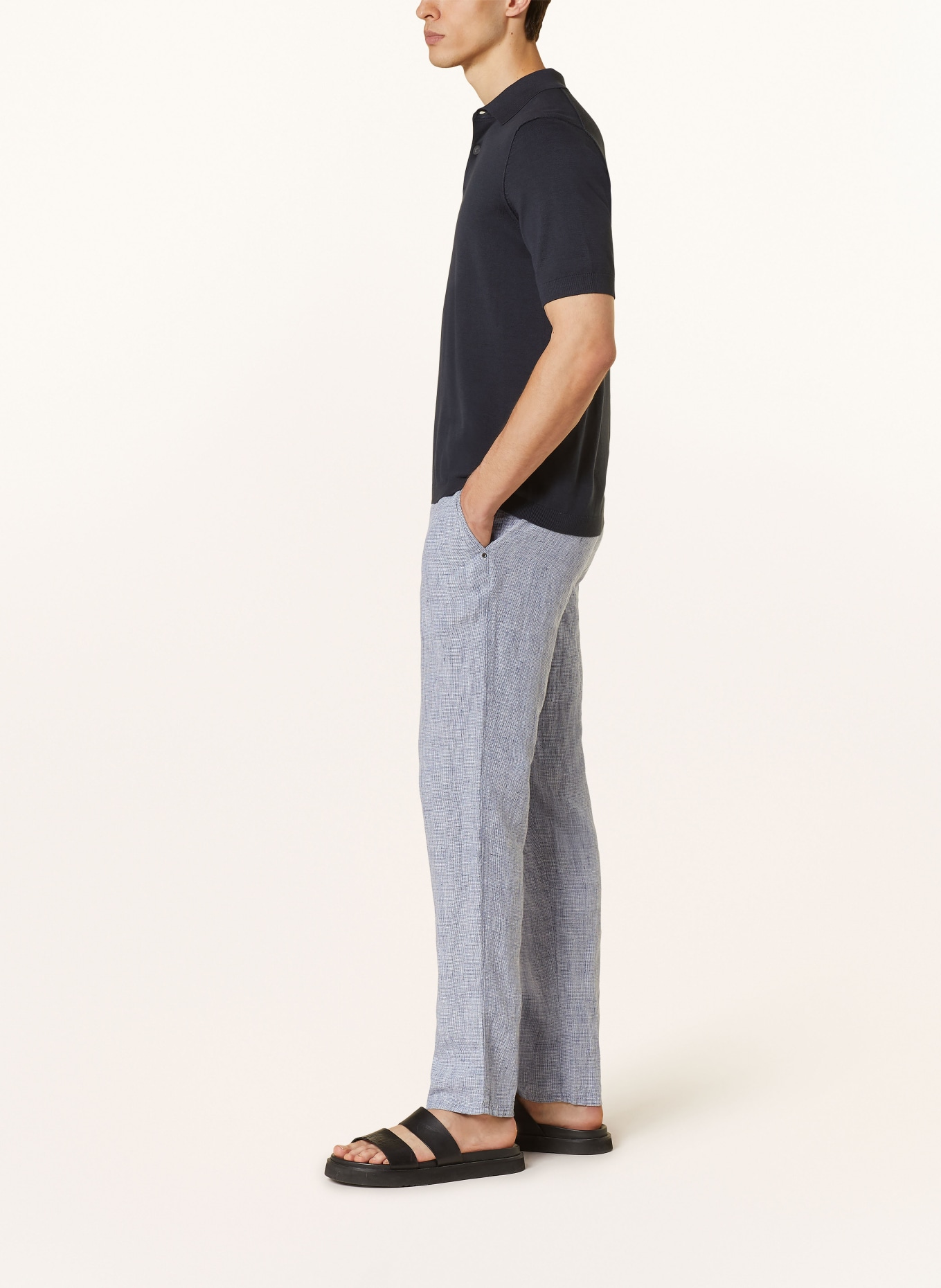 BRAX Linen chinos FABIO LDX modern fit, Color: 24 SKY (Image 4)