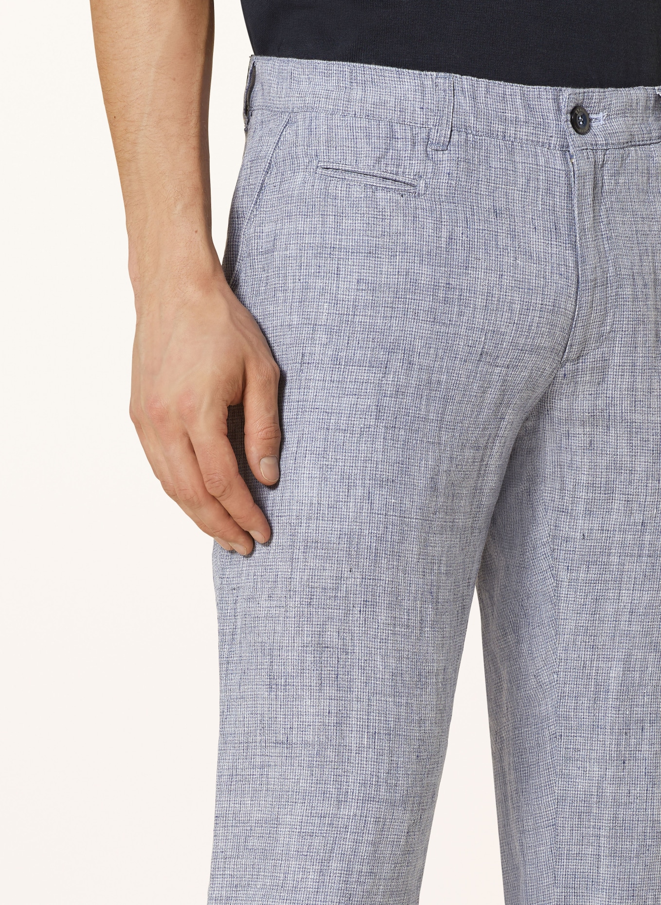 BRAX Linen chinos FABIO LDX modern fit, Color: 24 SKY (Image 5)