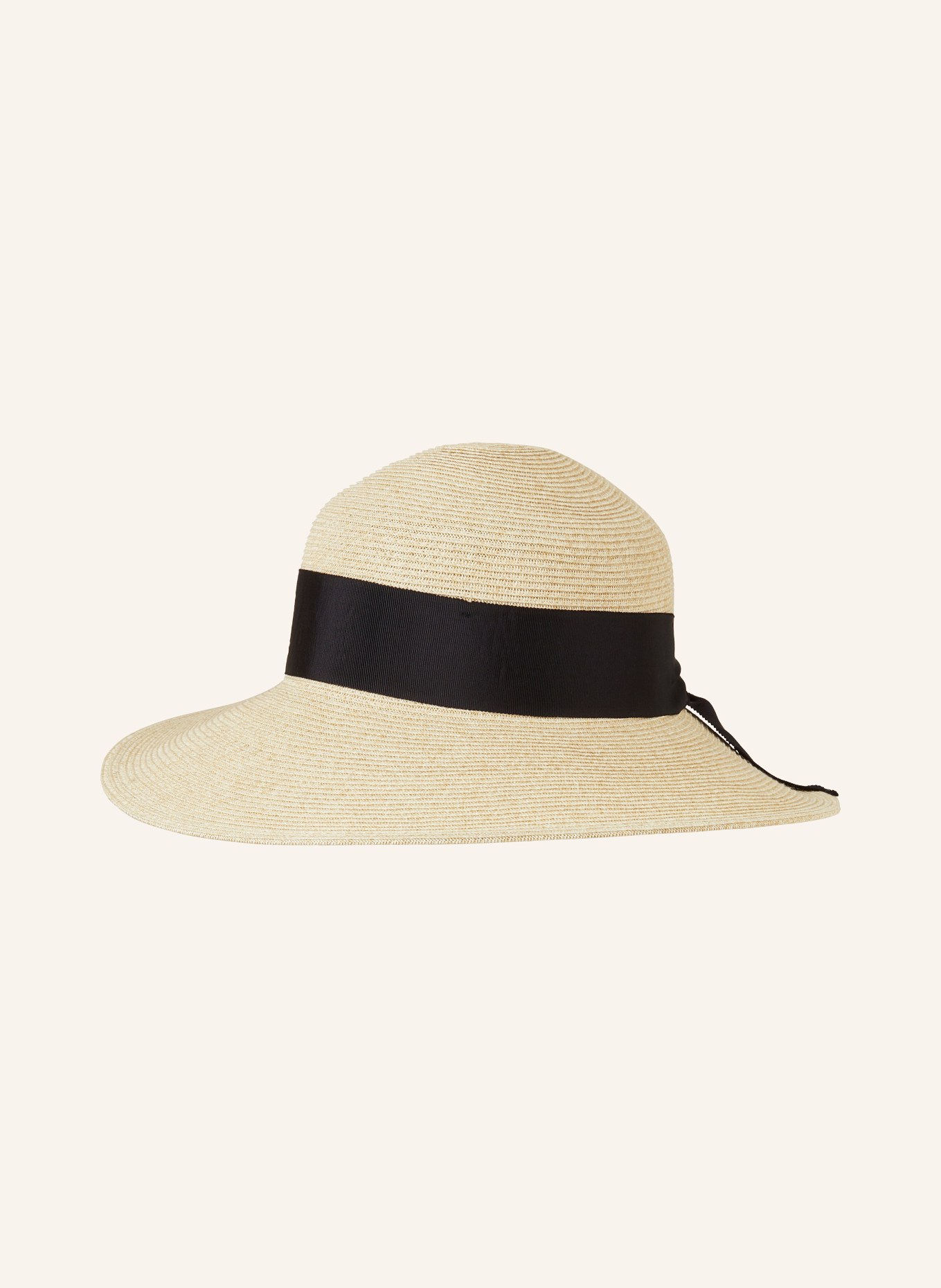 LOEVENICH Straw hat, Color: LIGHT BROWN/ BLACK (Image 2)